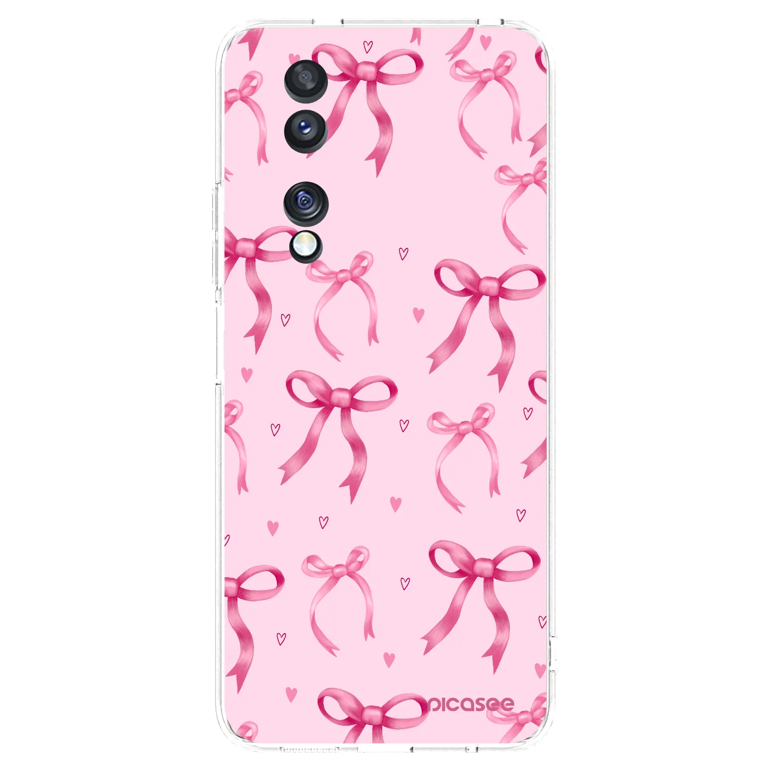 Picasee silikonový průhledný obal pro Honor 70 - Bow Aesthetic