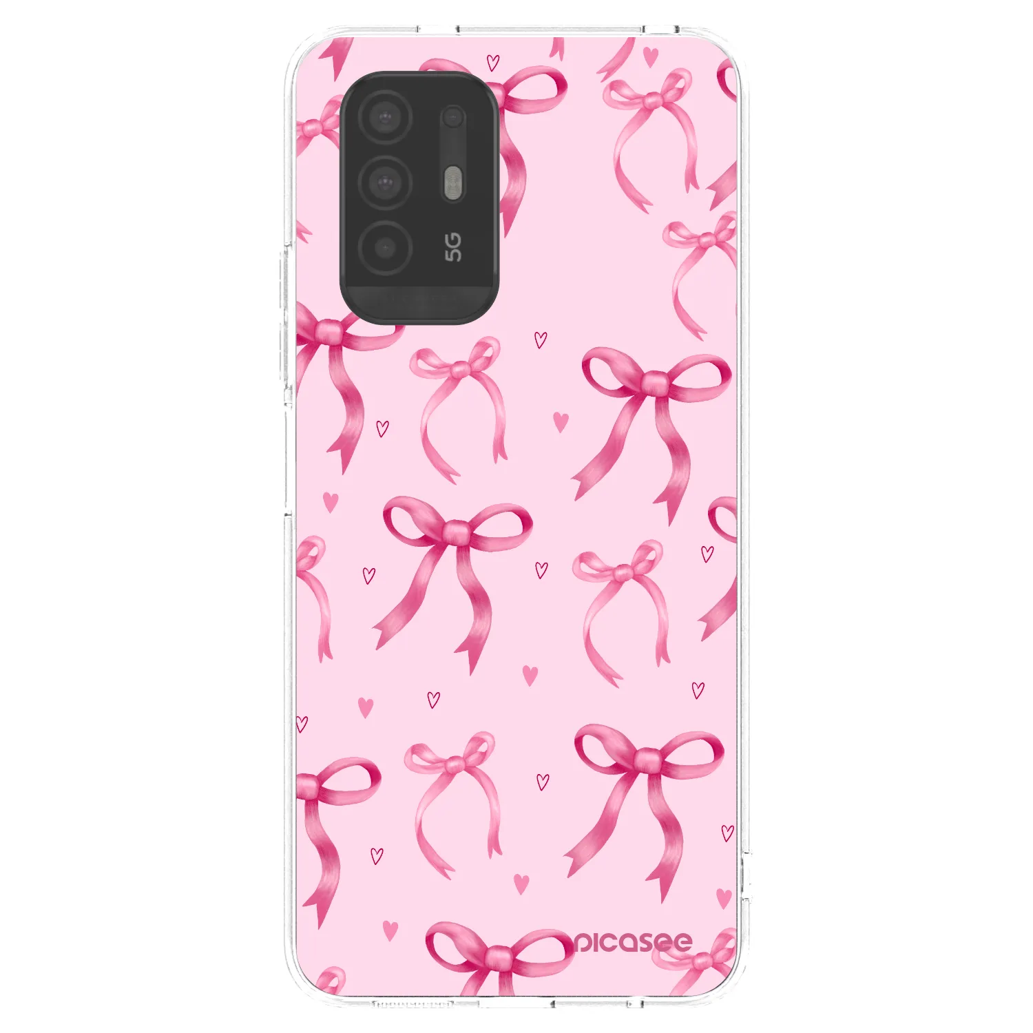 Picasee silikonový průhledný obal pro OPPO A94 5G - Bow Aesthetic