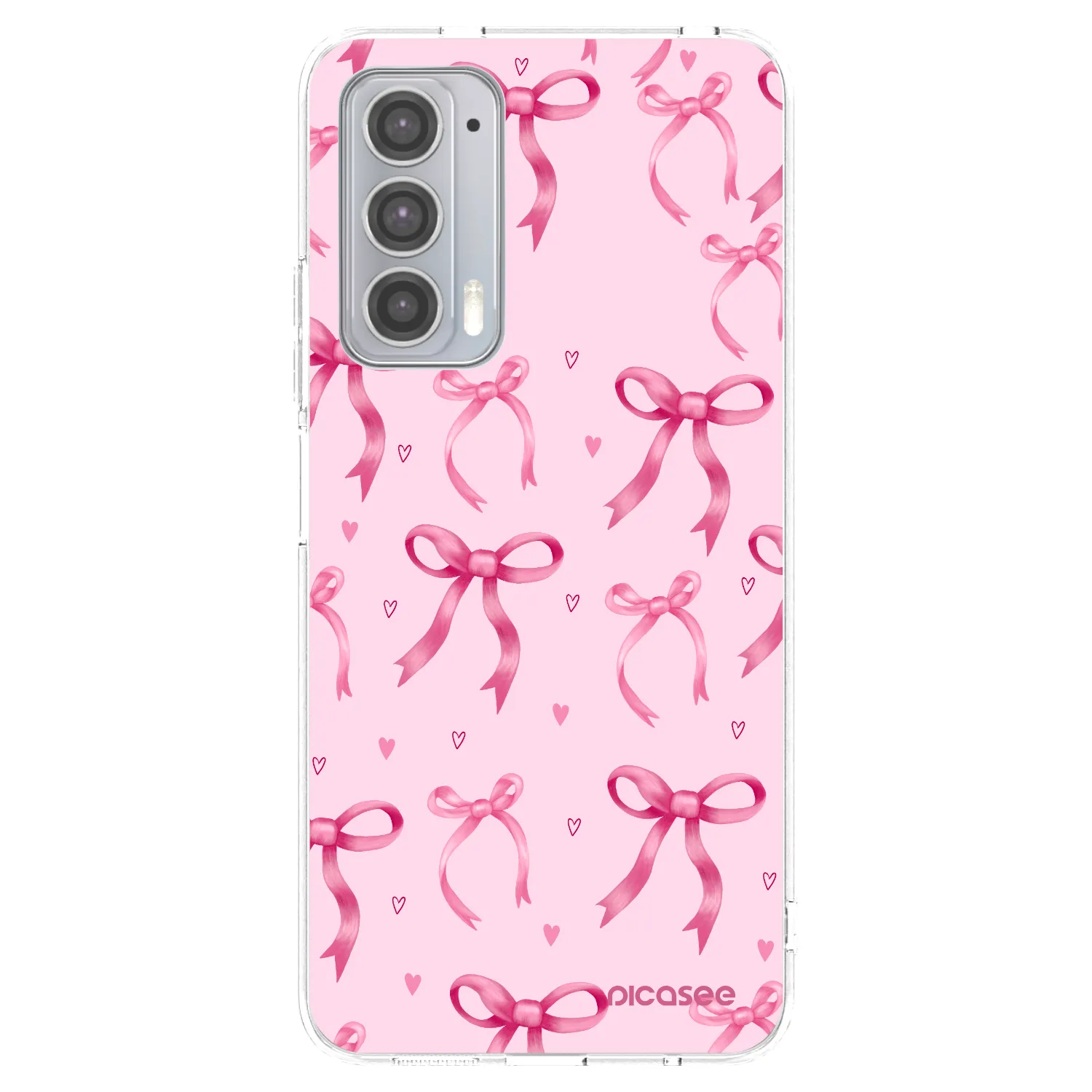 Picasee silikonový průhledný obal pro Motorola Edge 20 - Bow Aesthetic