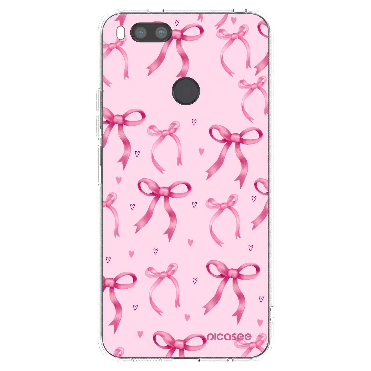 Picasee silikonový průhledný obal pro Xiaomi Redmi A1 - Bow Aesthetic