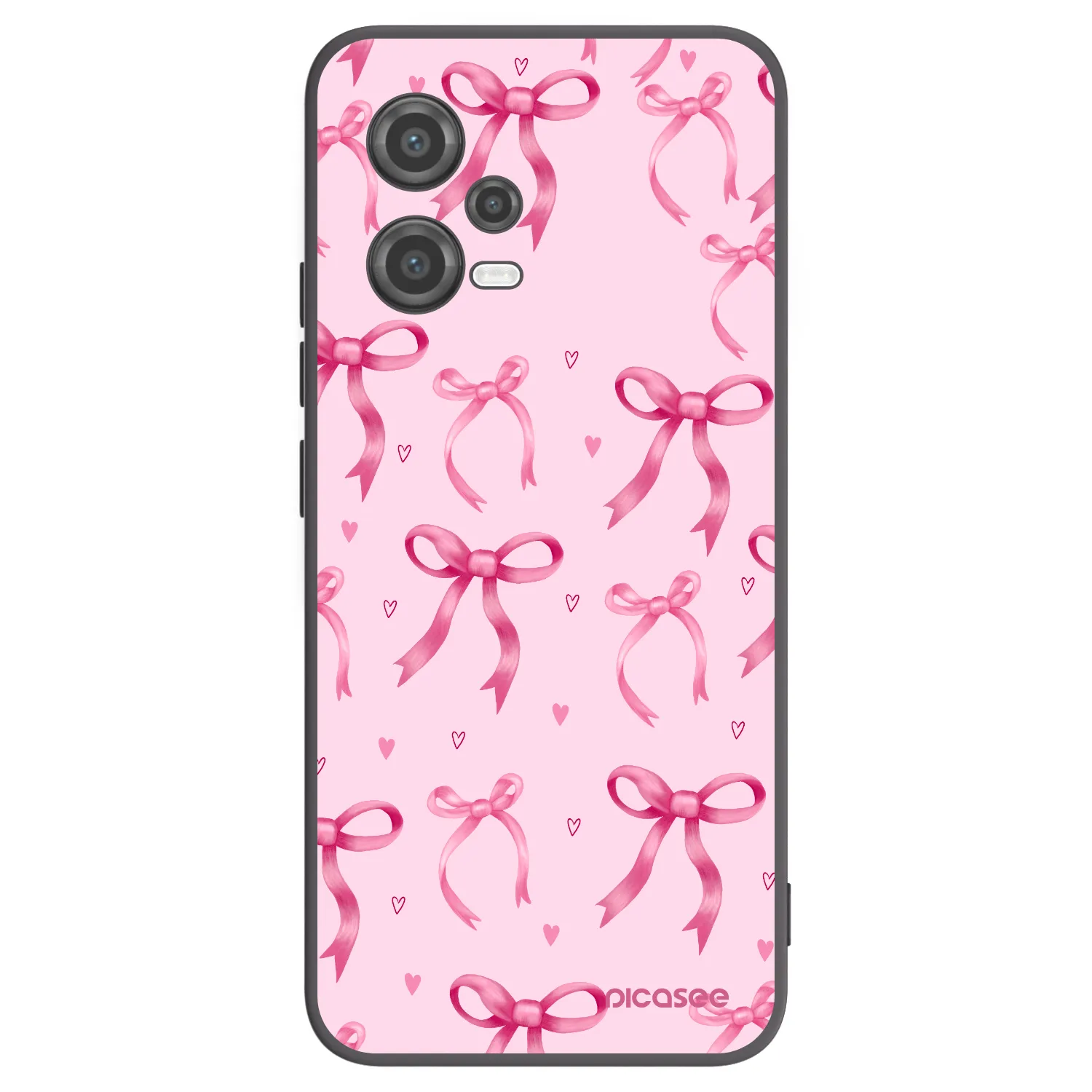 Picasee silikonový černý obal pro Xiaomi Poco X5 - Bow Aesthetic