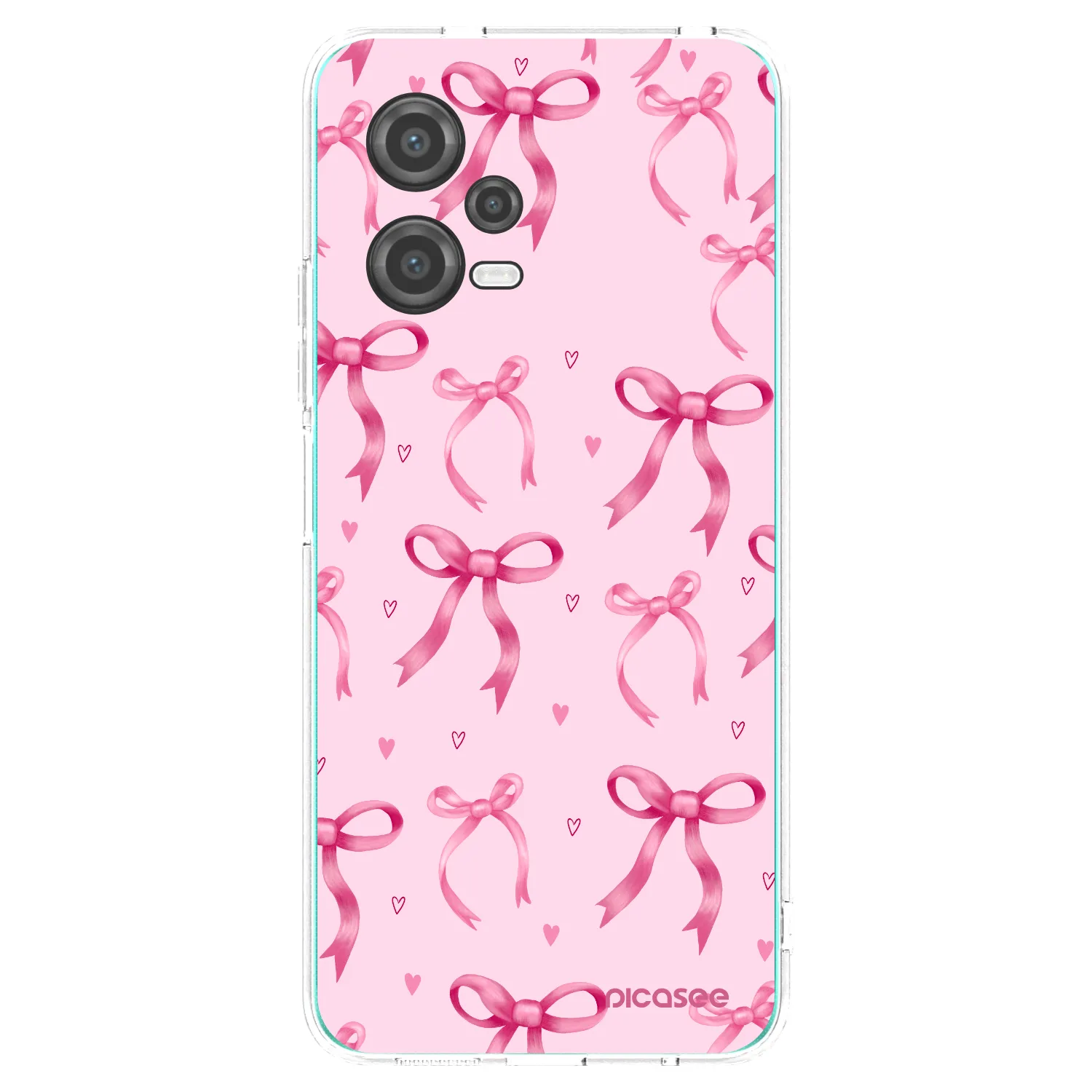 Picasee silikonový průhledný obal pro Xiaomi Poco X5 - Bow Aesthetic