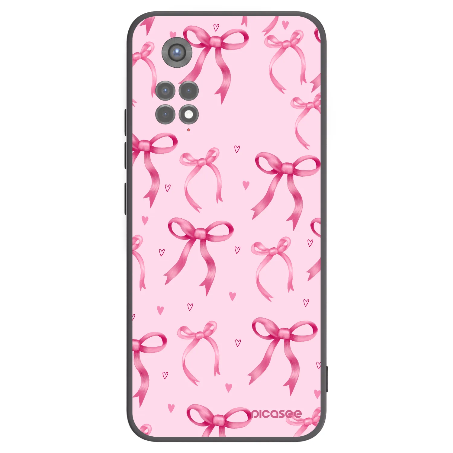 Picasee silikonový černý obal pro Xiaomi Redmi Note 11S 5G - Bow Aesthetic