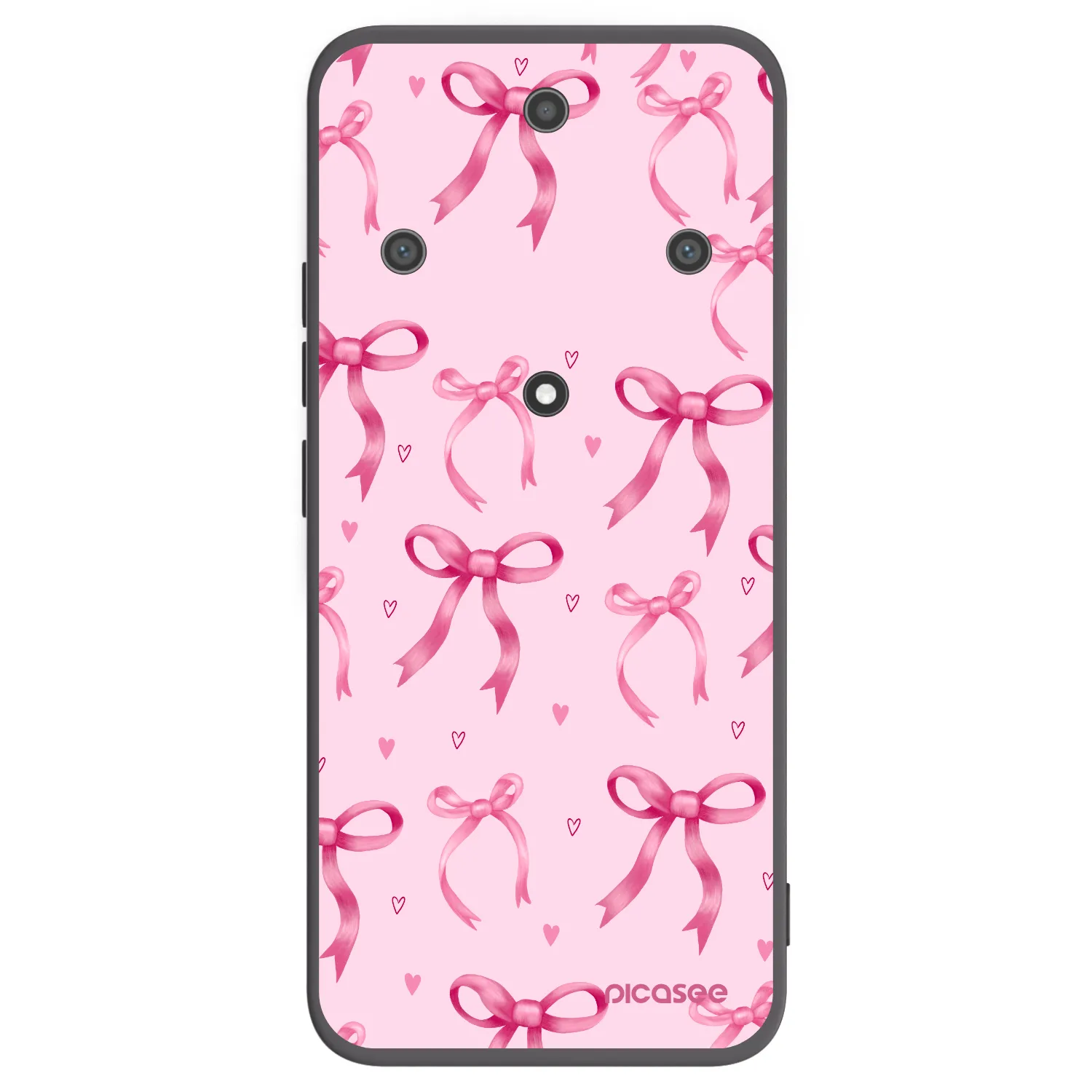 Picasee silikonový černý obal pro Honor Magic5 Lite 5G - Bow Aesthetic
