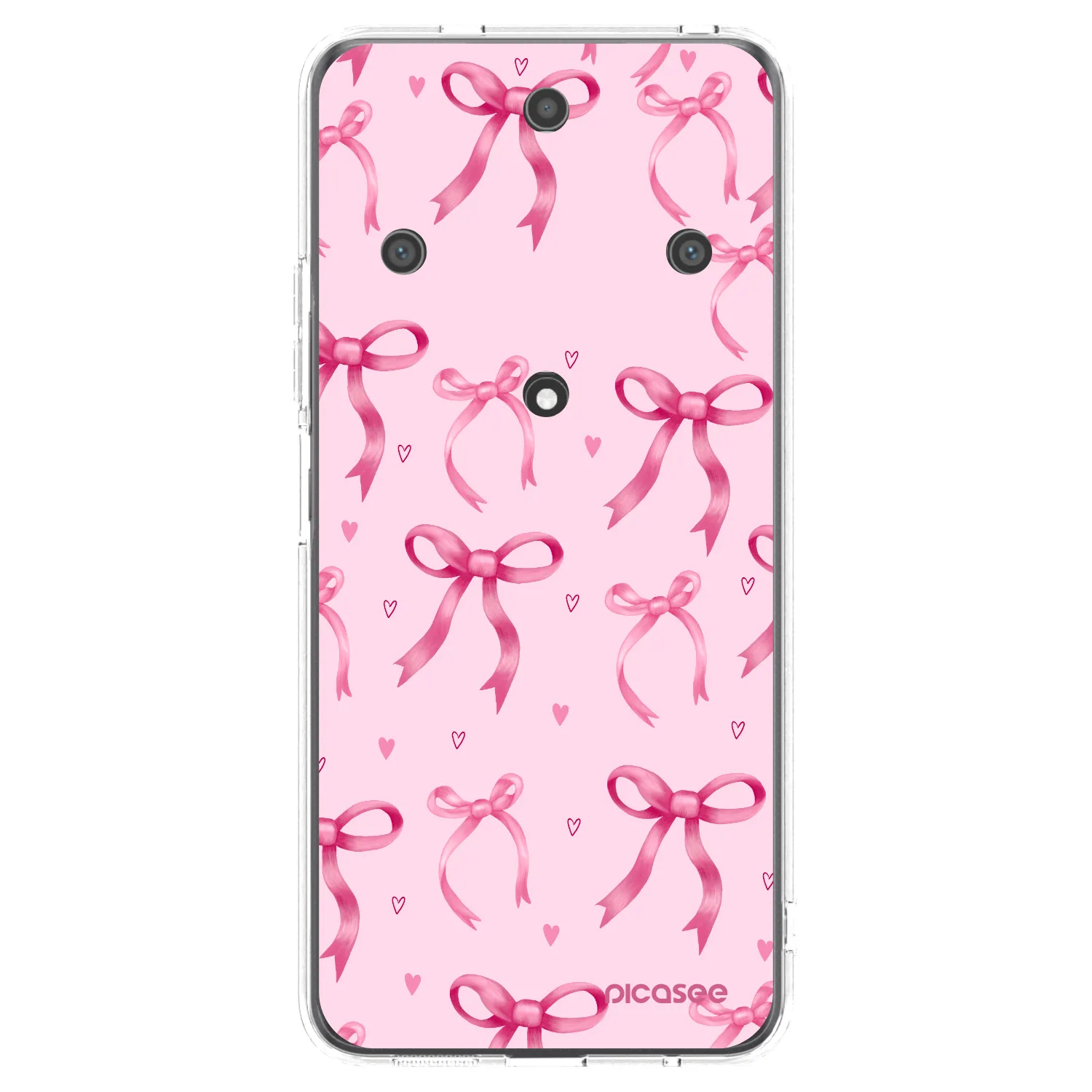 Picasee silikonový průhledný obal pro Honor Magic5 Lite 5G - Bow Aesthetic