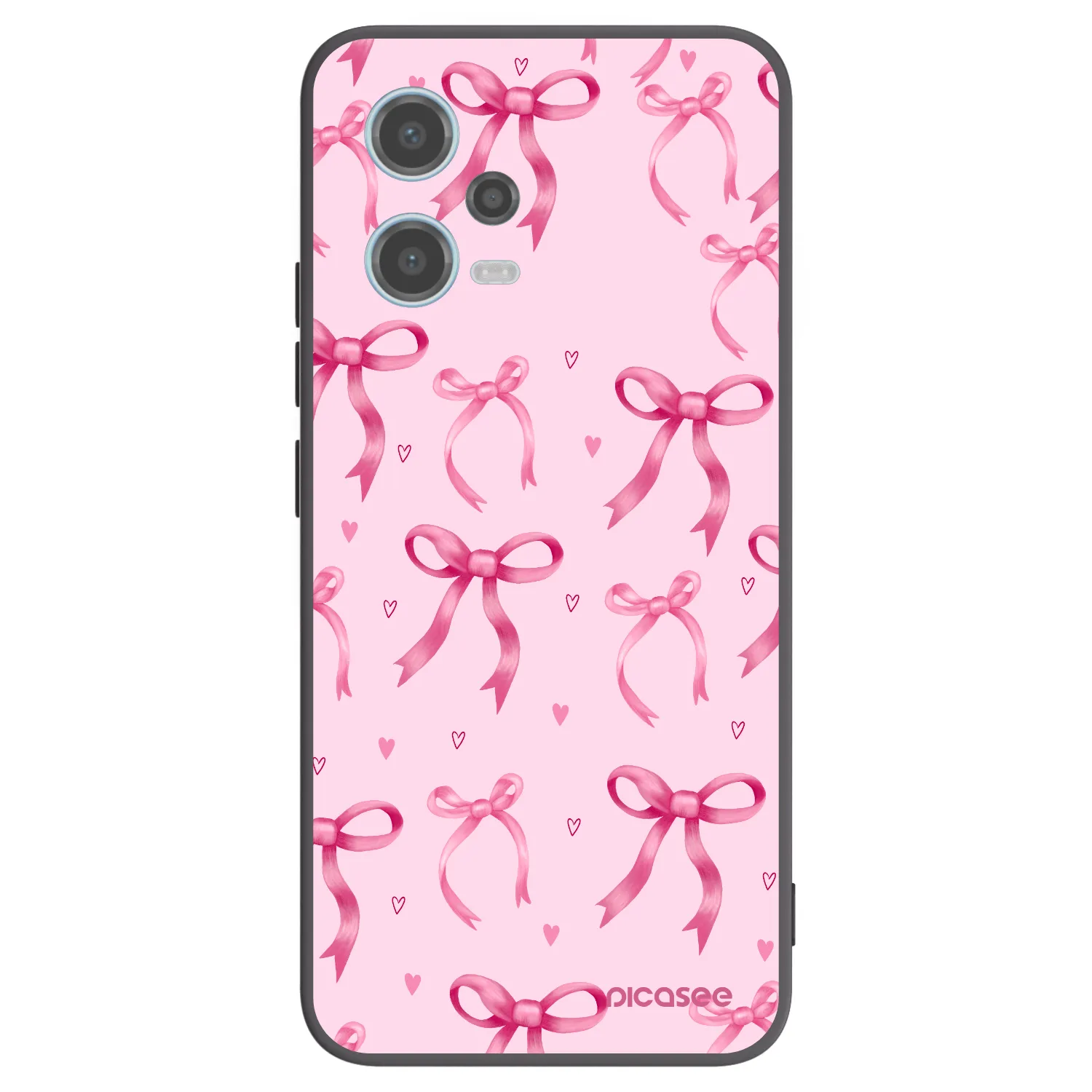 Picasee silikonový černý obal pro Xiaomi Redmi Note 12 5G - Bow Aesthetic