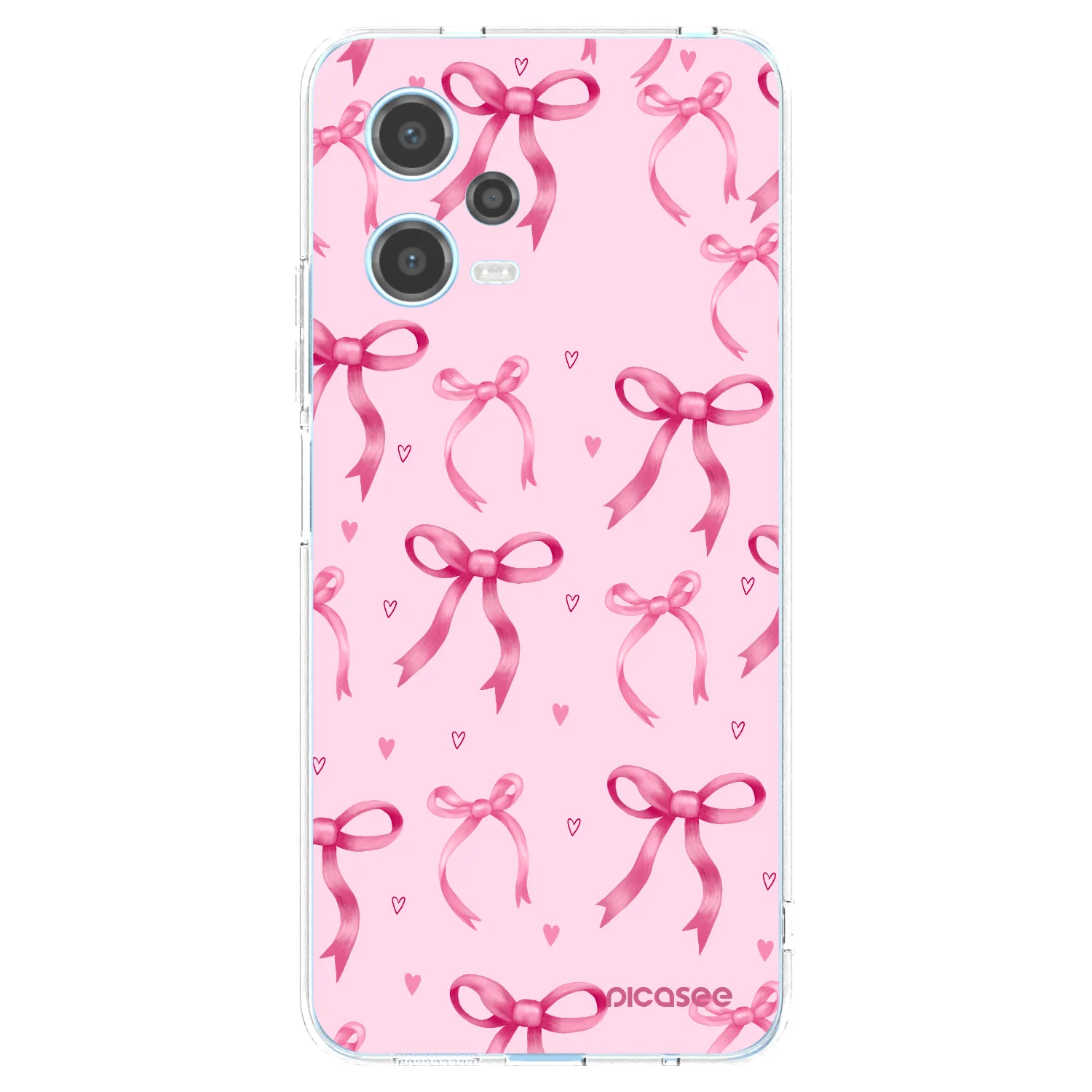 Picasee silikonový průhledný obal pro Xiaomi Redmi Note 12 5G - Bow Aesthetic