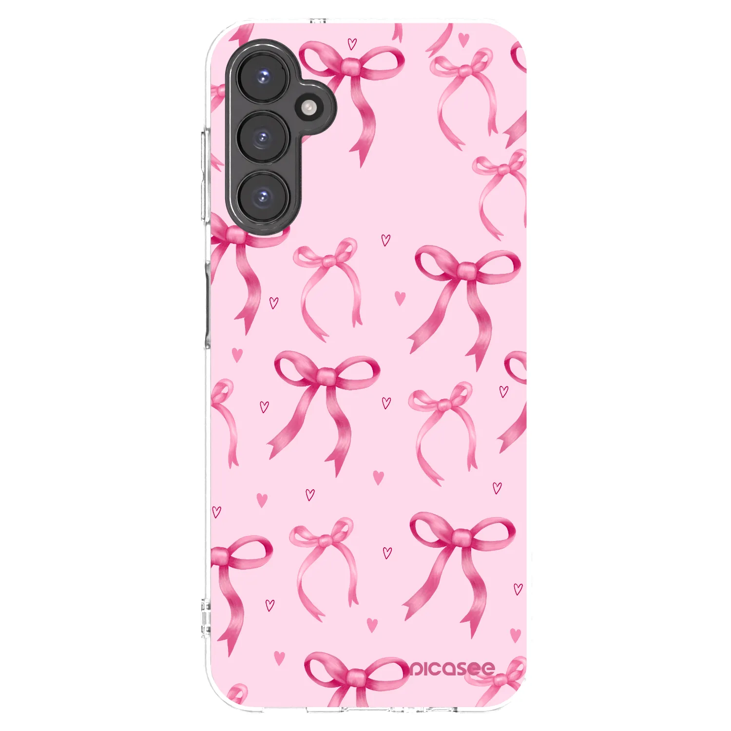 Picasee silikonový průhledný obal pro Samsung Galaxy A14 4G A145R - Bow Aesthetic