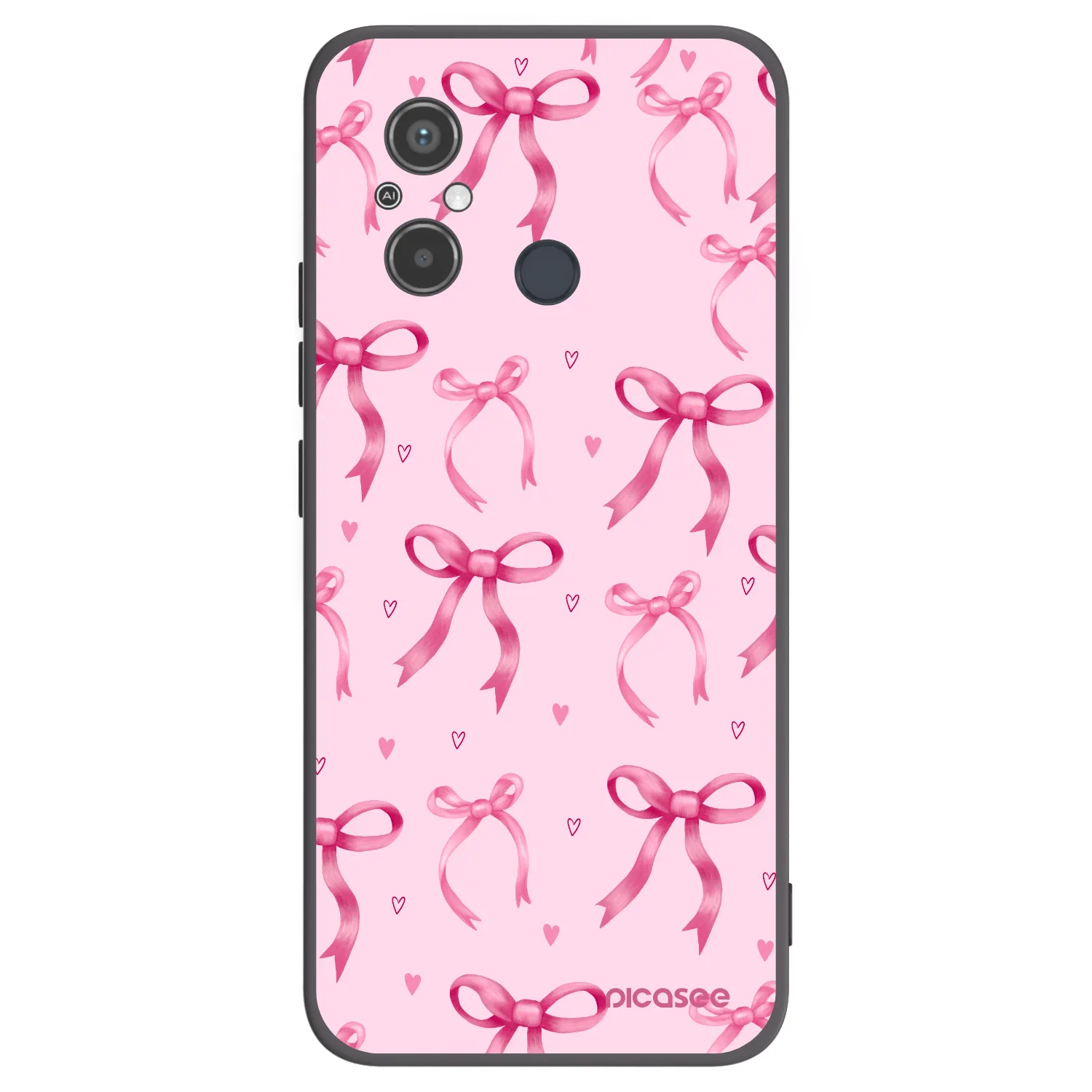 Picasee silikonový černý obal pro Xiaomi Redmi 12C - Bow Aesthetic