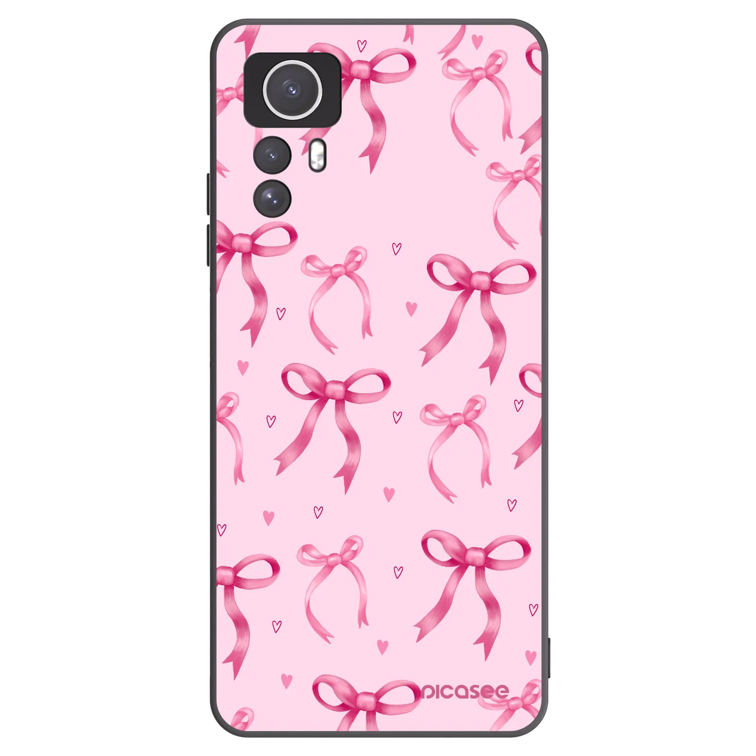 Picasee silikonový černý obal pro Xiaomi Redmi Note 12S - Bow Aesthetic