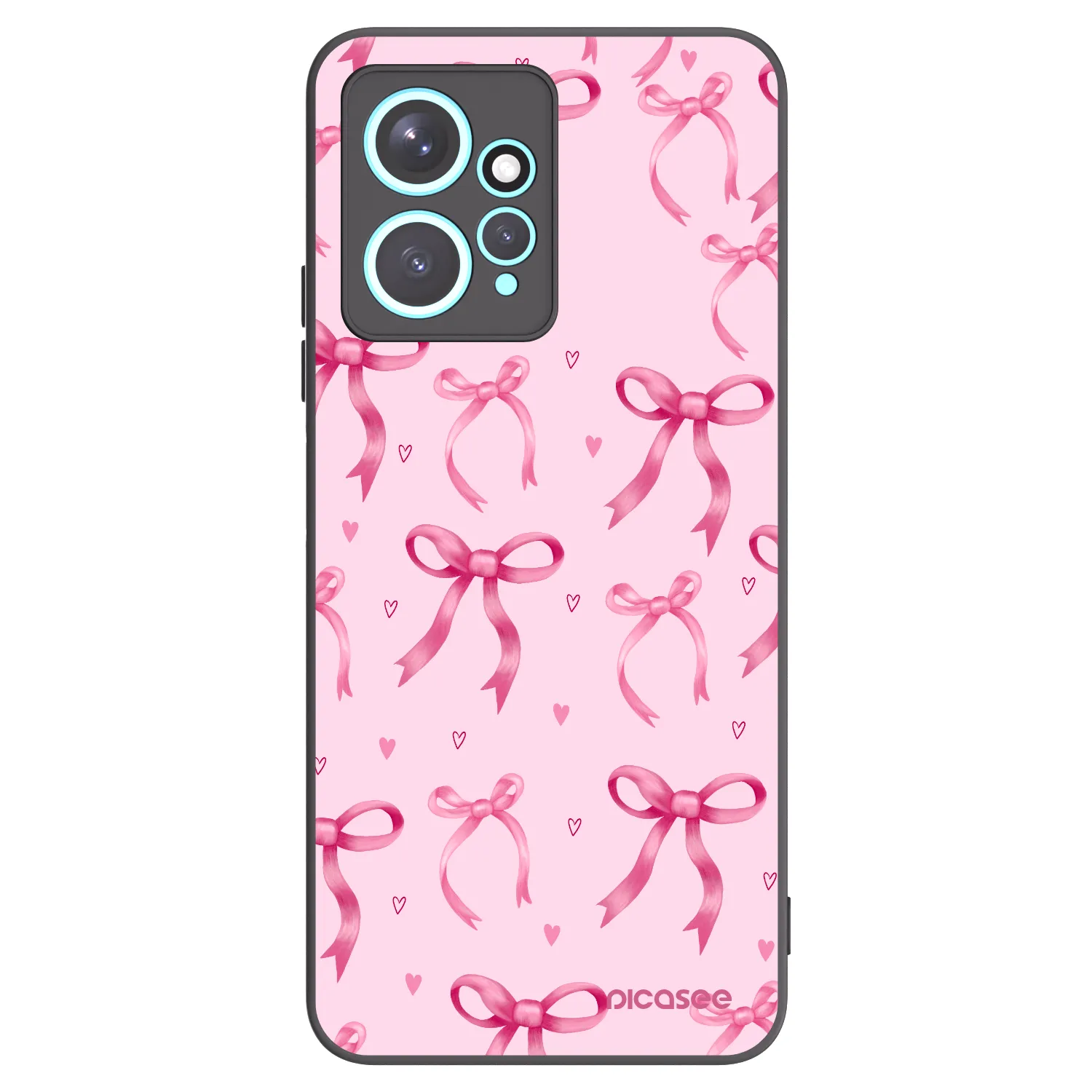 Picasee silikonový černý obal pro Xiaomi Redmi Note 12 4G - Bow Aesthetic
