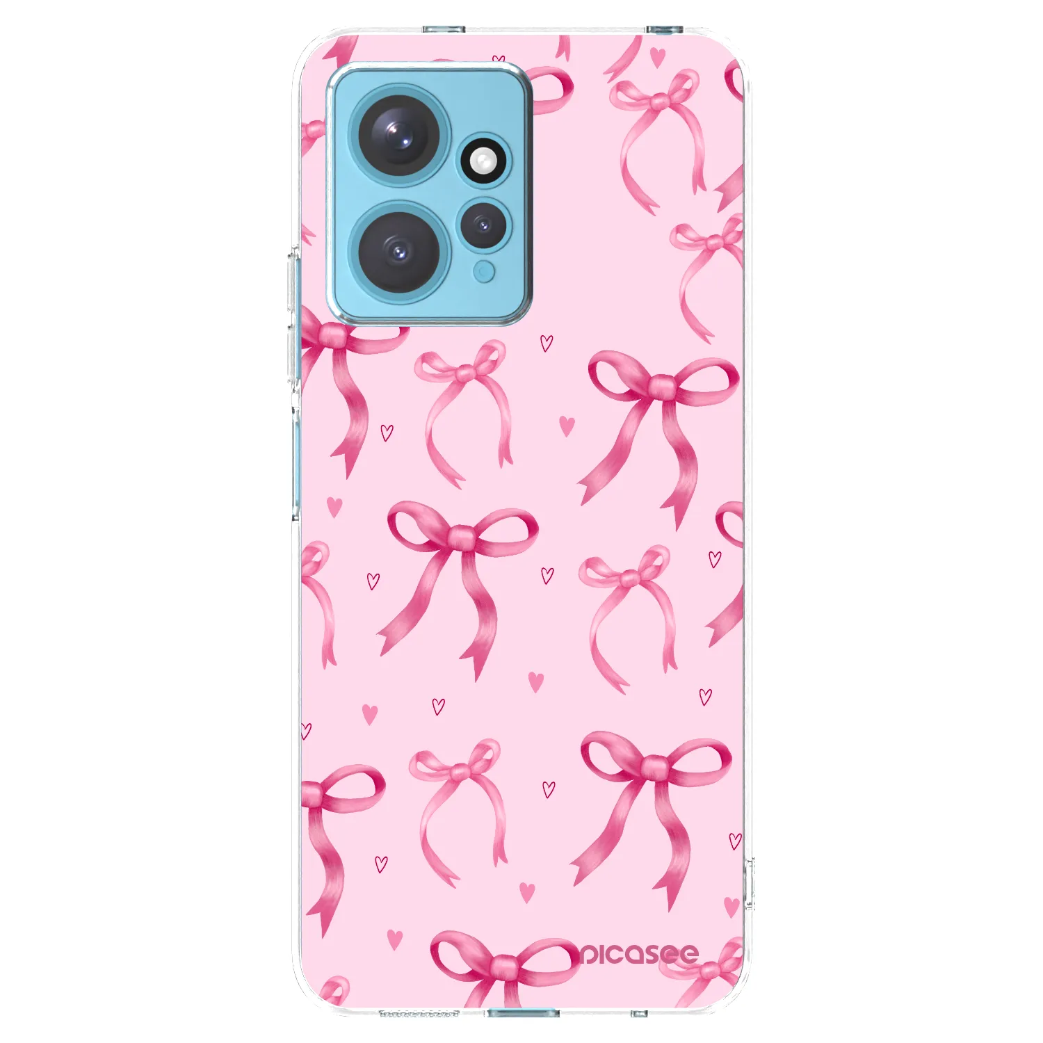 Picasee silikonový průhledný obal pro Xiaomi Redmi Note 12 4G - Bow Aesthetic