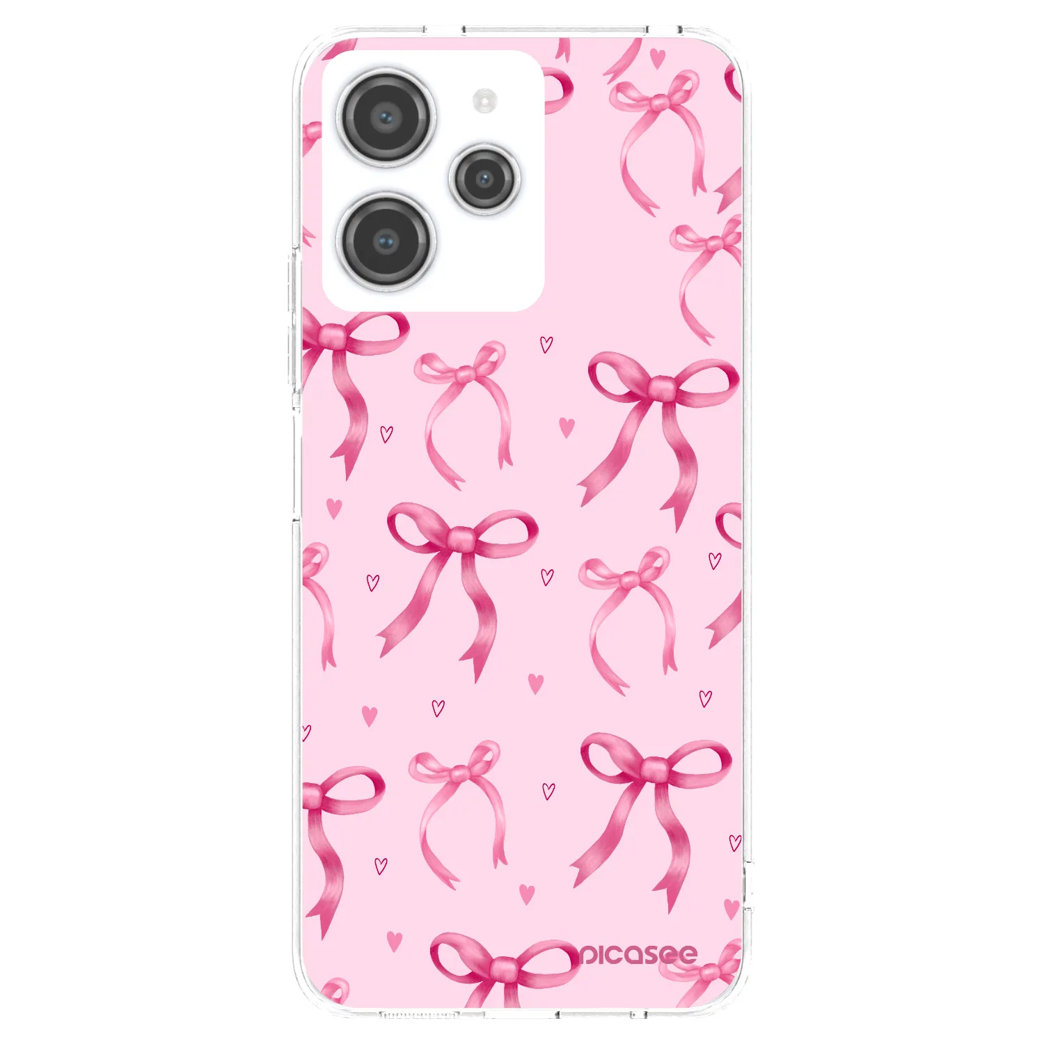 Picasee silikonový průhledný obal pro Xiaomi Redmi 12 4G - Bow Aesthetic