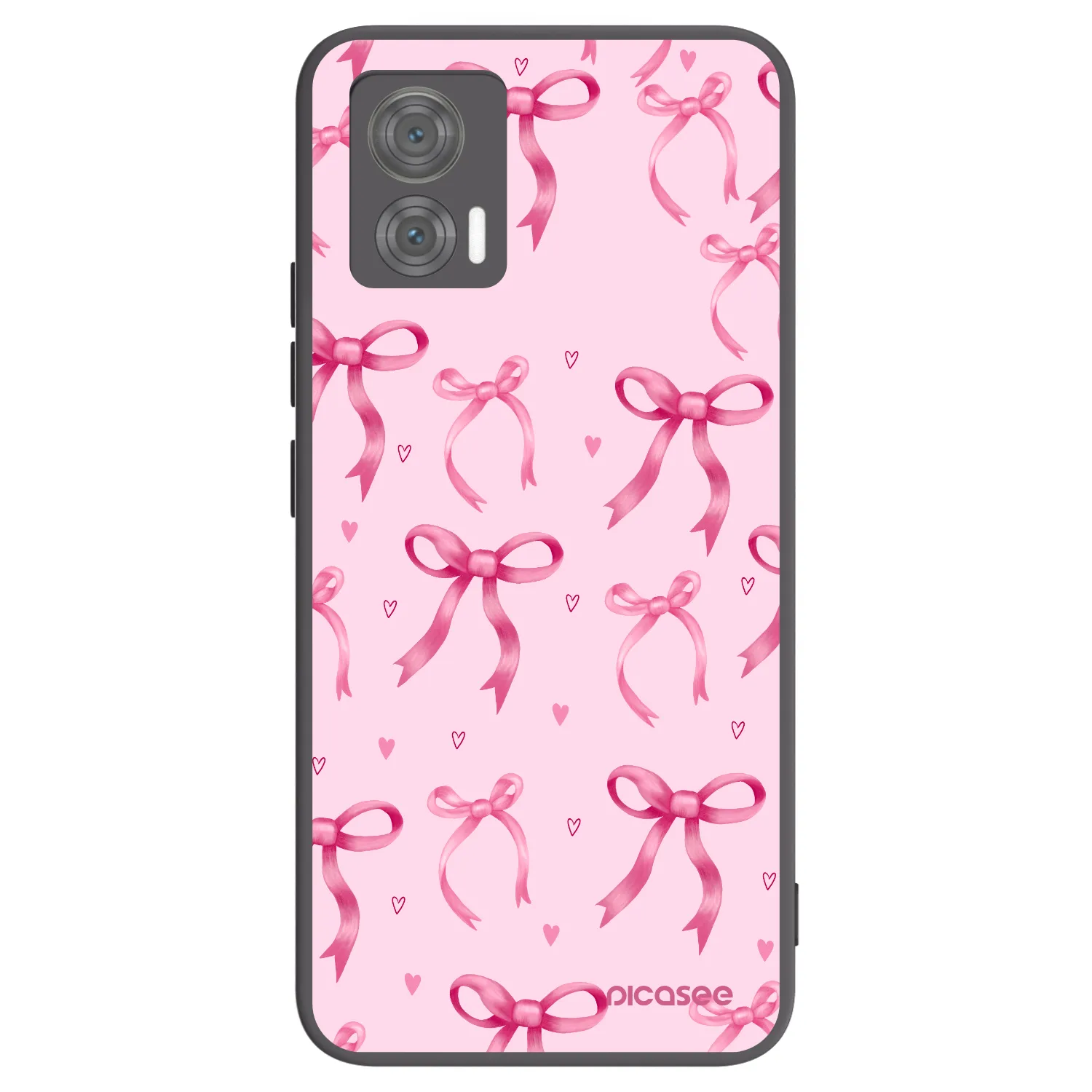 Picasee silikonový černý obal pro Motorola Edge 30 Neo - Bow Aesthetic