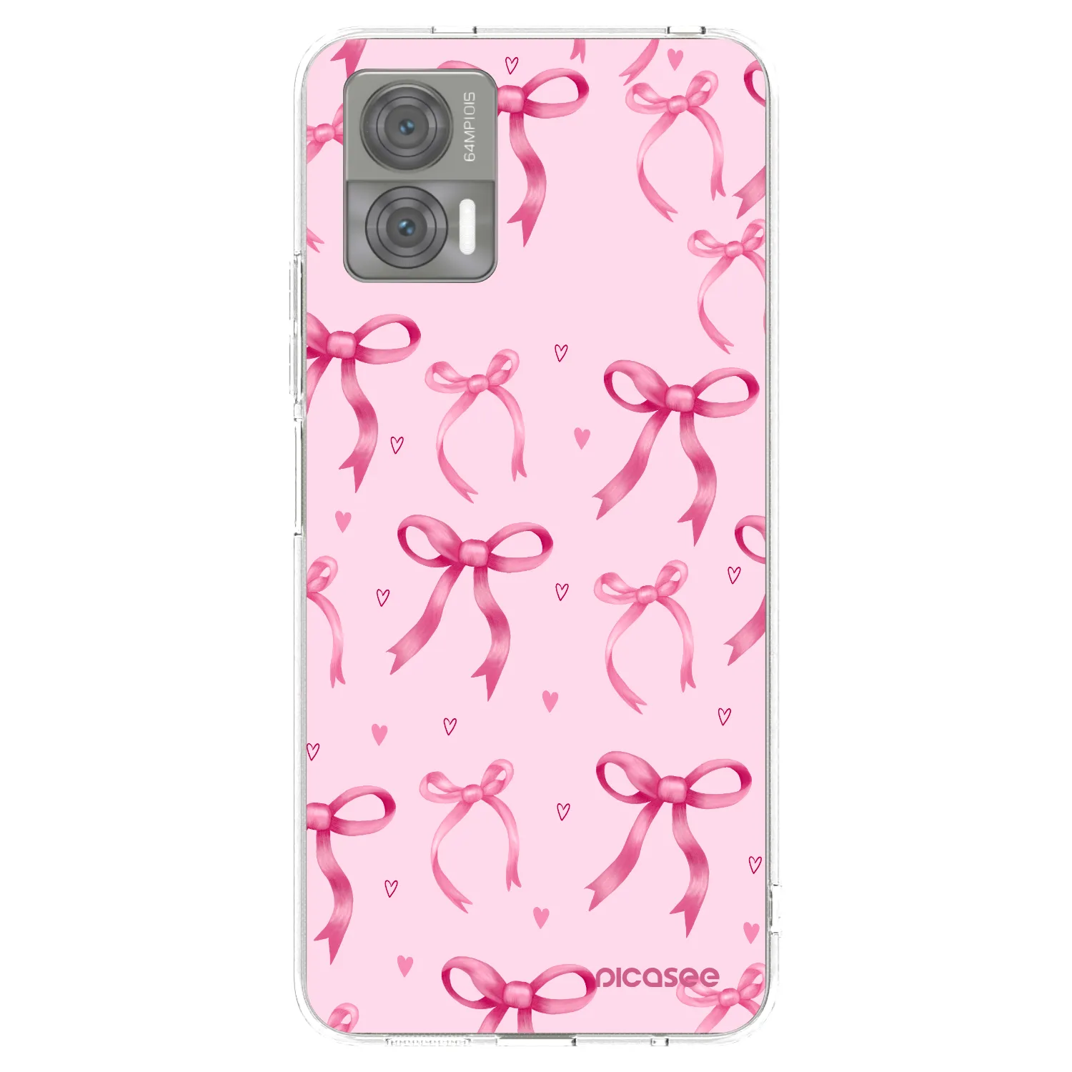 Picasee silikonový průhledný obal pro Motorola Edge 30 Neo - Bow Aesthetic