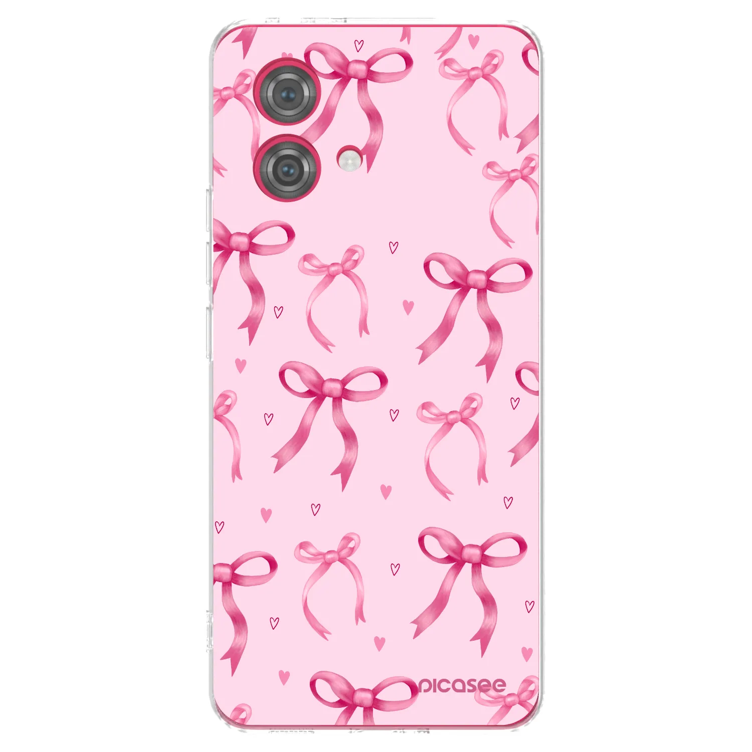 Picasee silikonový průhledný obal pro Motorola Moto G84 5G - Bow Aesthetic