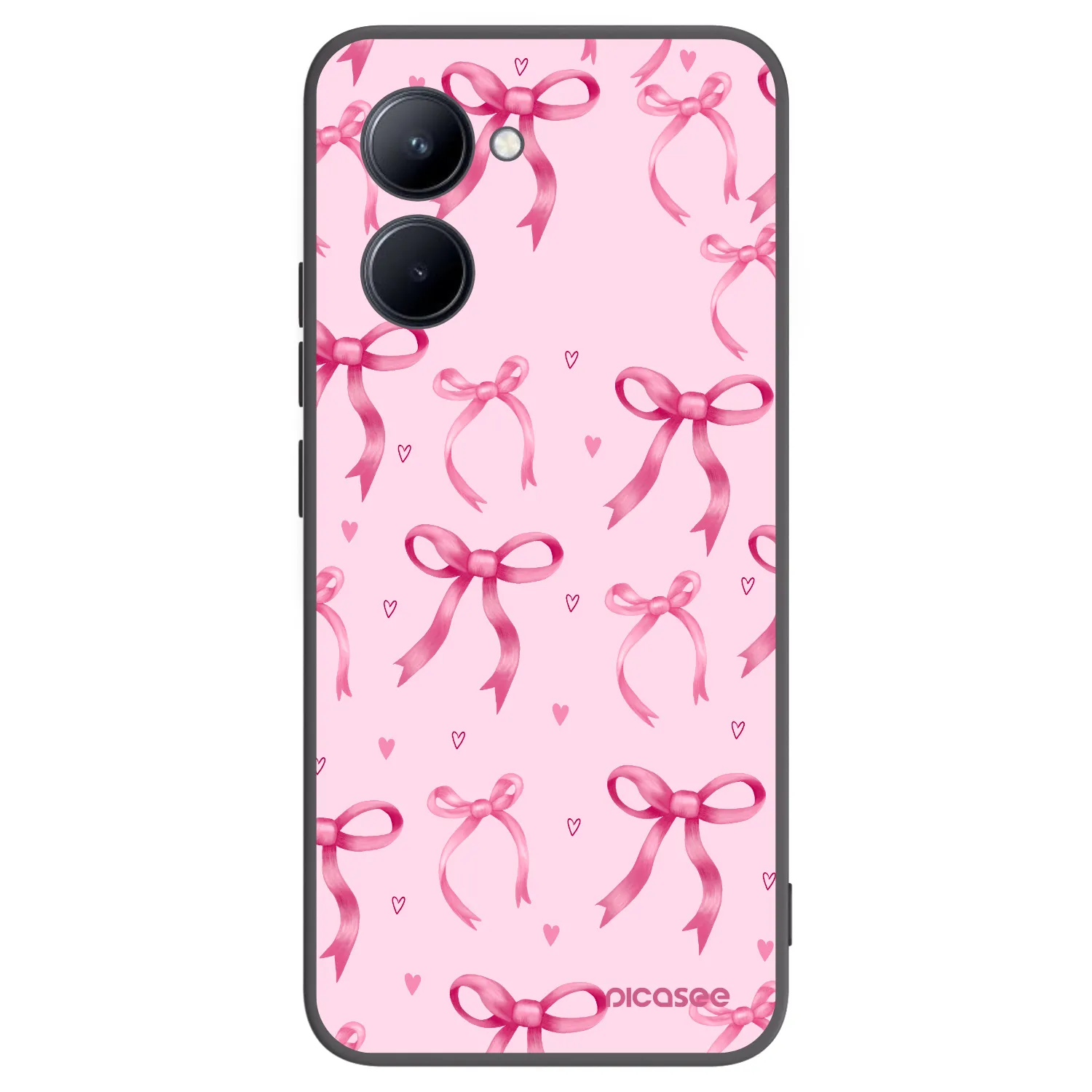 Picasee silikonový černý obal pro Realme C33 (2023) - Bow Aesthetic
