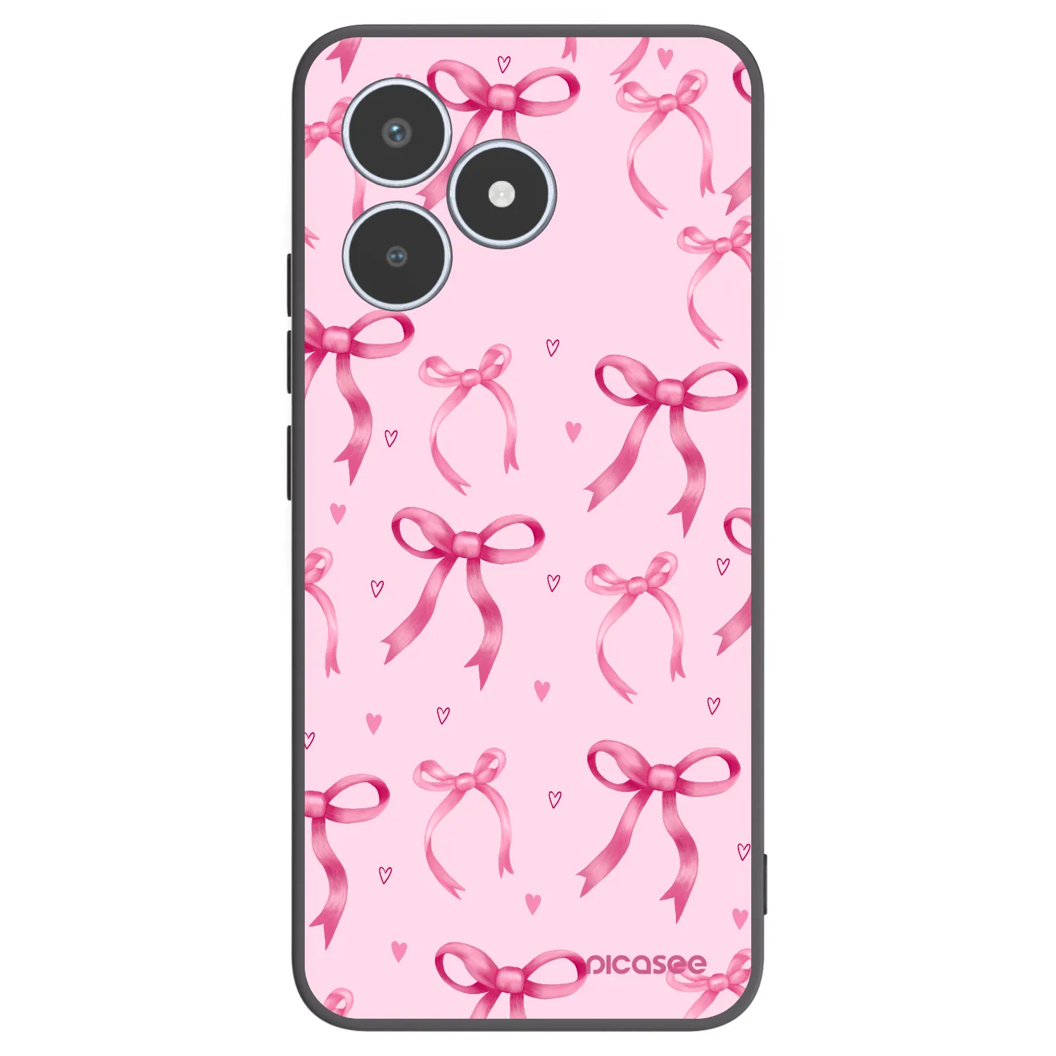 Picasee silikonový černý obal pro Realme C53 - Bow Aesthetic
