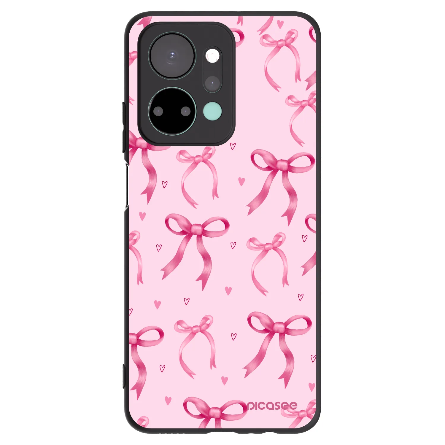 Picasee silikonový černý obal pro Honor X7a - Bow Aesthetic