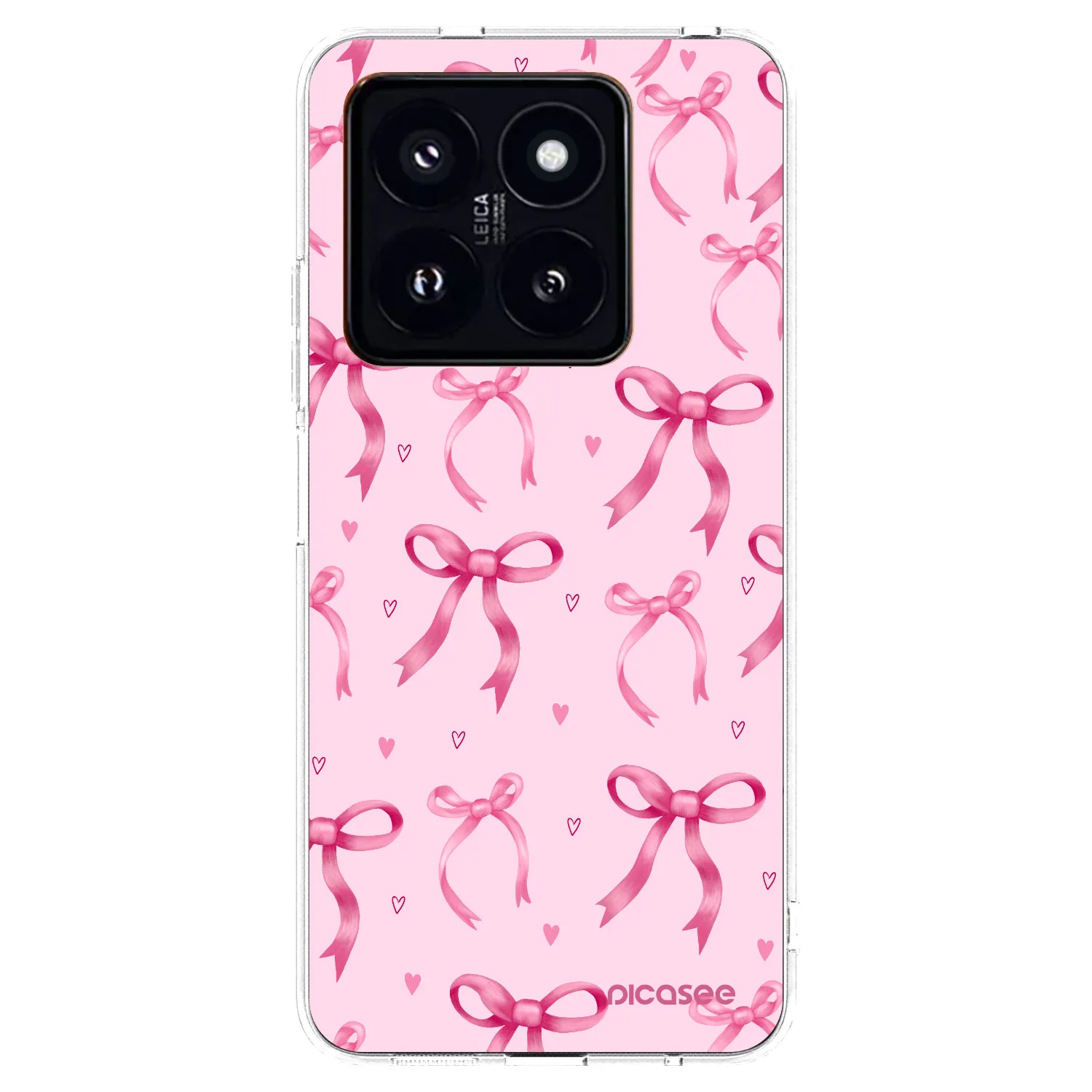 Picasee silikonový průhledný obal pro Xiaomi 14 Pro - Bow Aesthetic