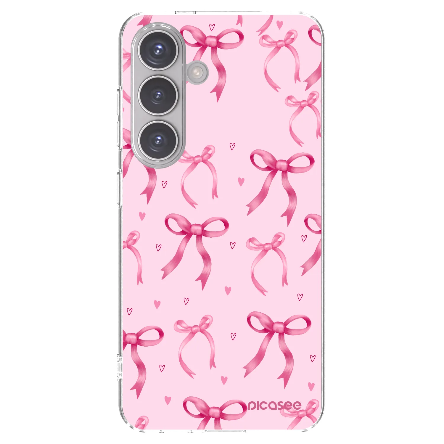 Picasee silikonový průhledný obal pro Samsung Galaxy S24 S921B 5G - Bow Aesthetic