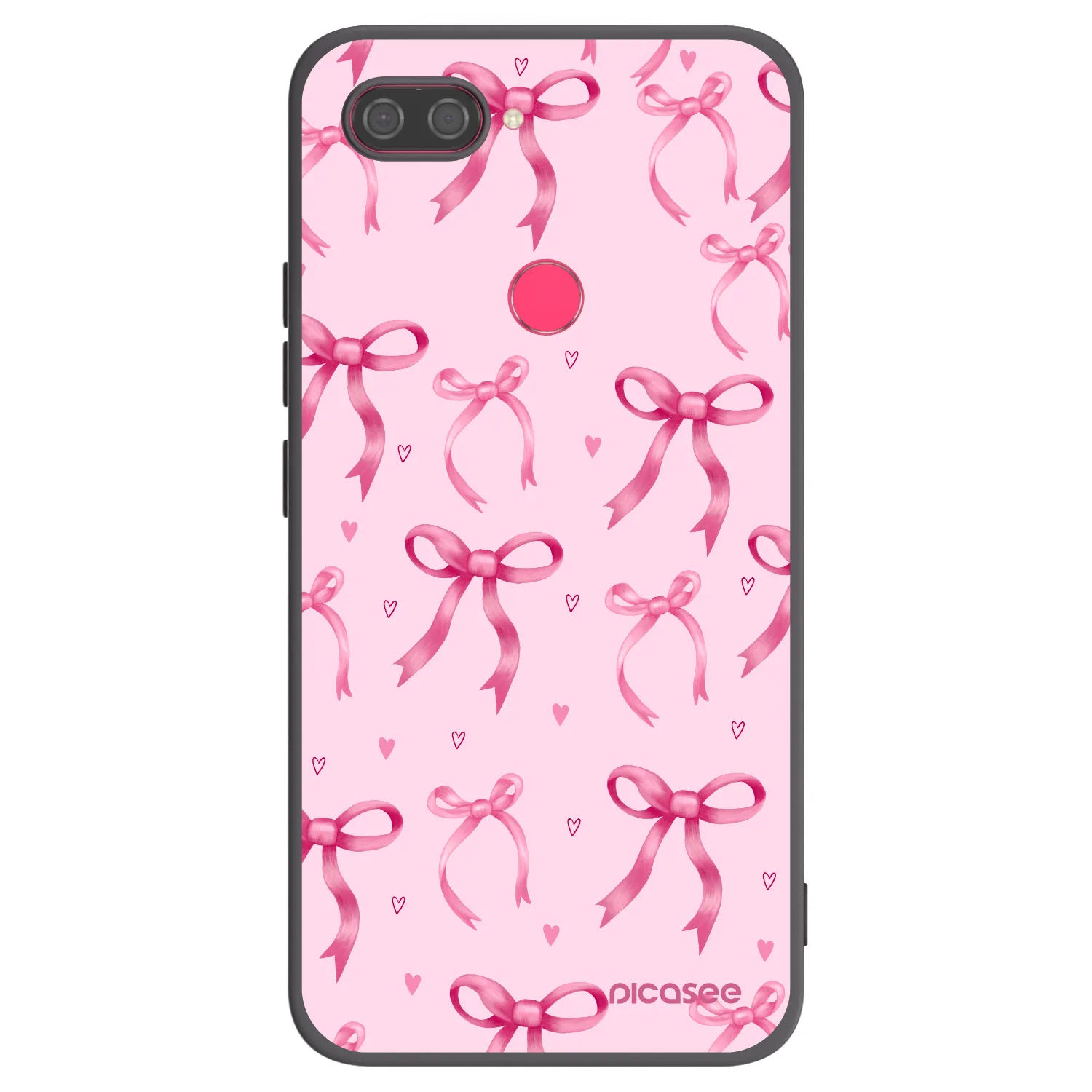 Picasee silikonový černý obal pro Xiaomi Mi 8 Lite - Bow Aesthetic