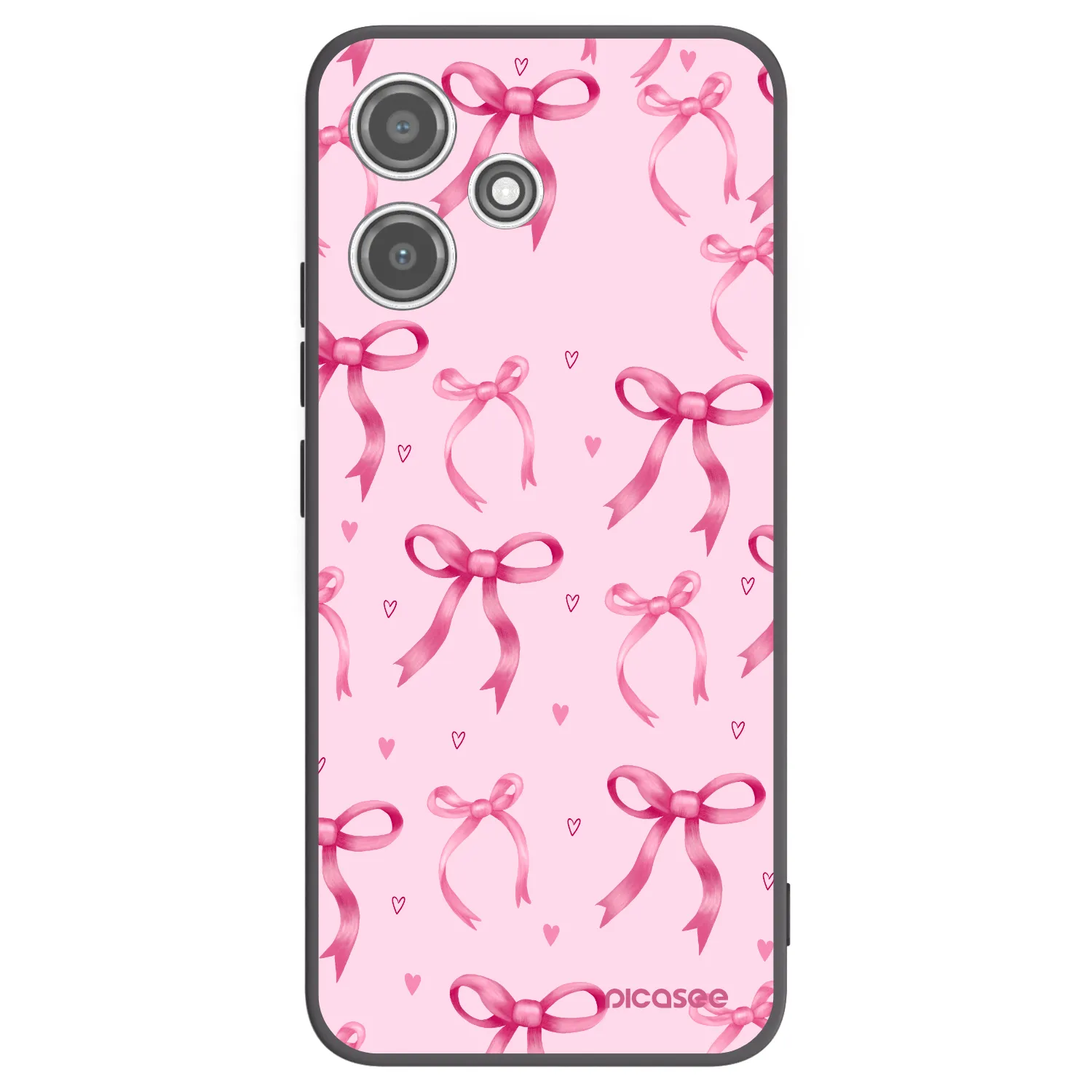 Picasee silikonový černý obal pro Xiaomi Redmi 12 5G - Bow Aesthetic