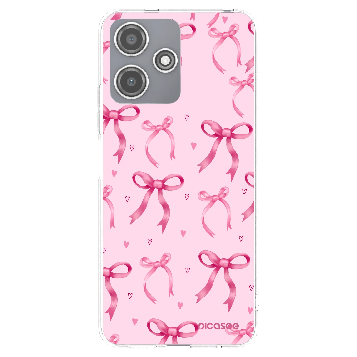 Picasee silikonový průhledný obal pro Xiaomi Redmi 12 5G - Bow Aesthetic
