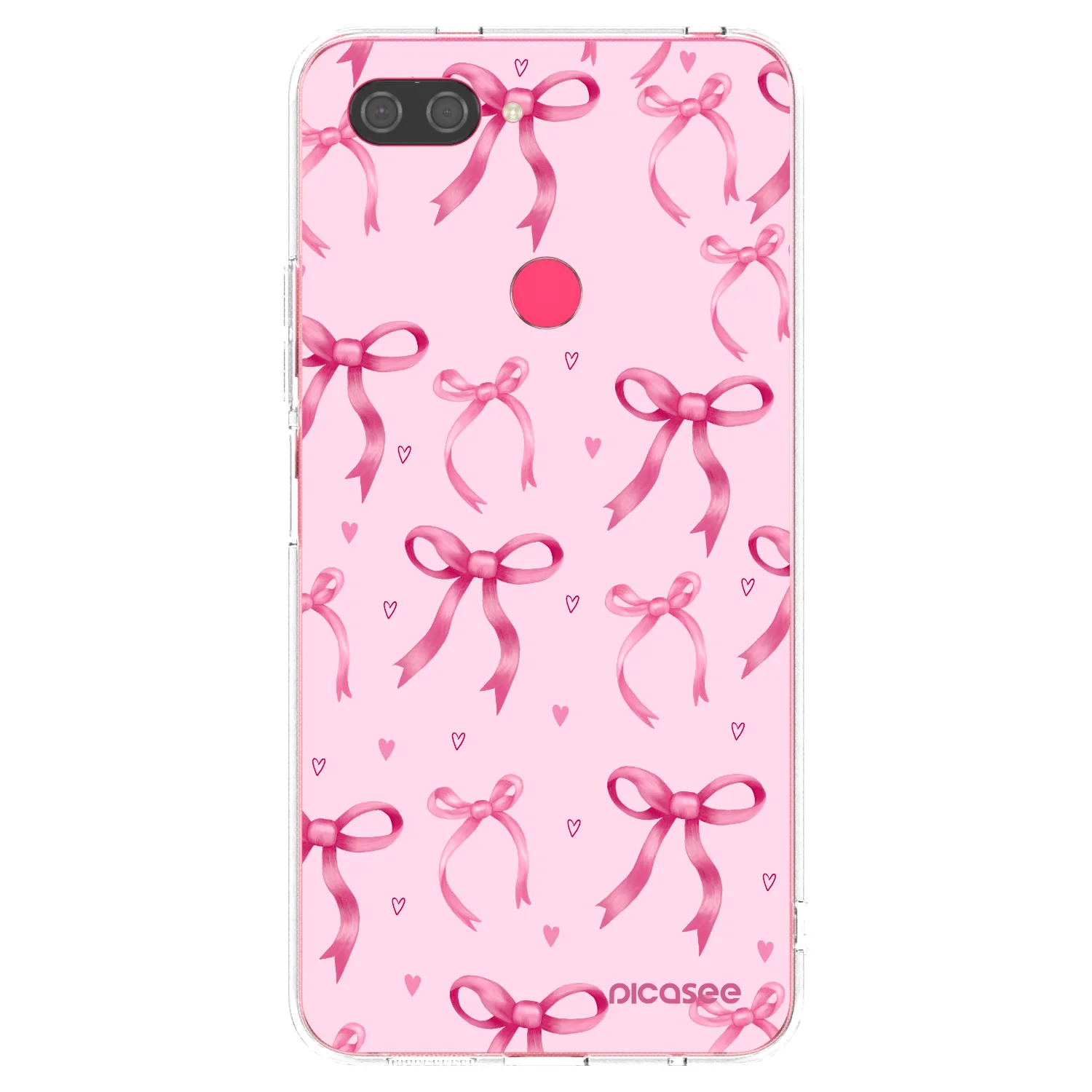 Picasee silikonový průhledný obal pro Xiaomi Mi 8 Lite - Bow Aesthetic