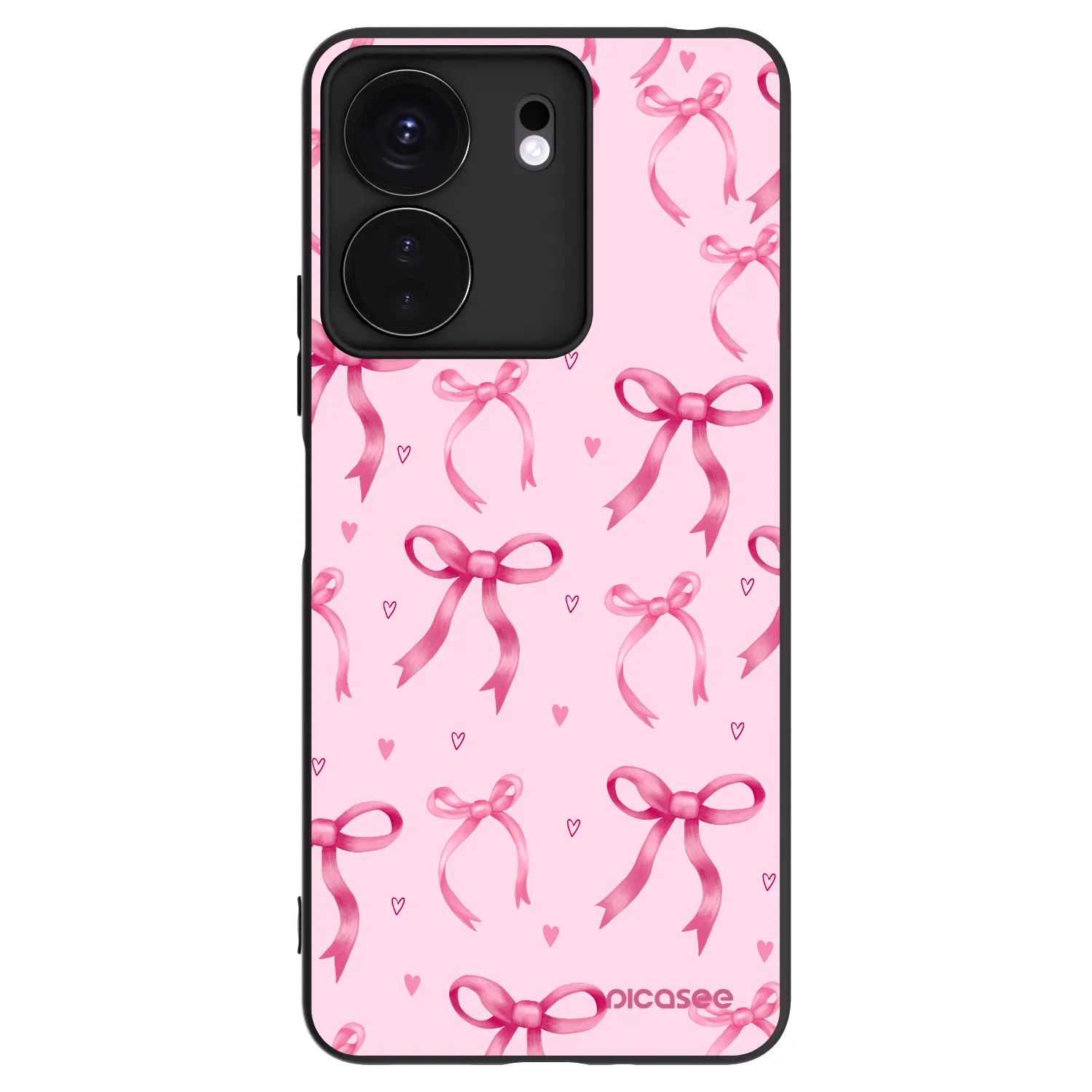 Picasee silikonový černý obal pro Xiaomi Redmi 13C 4G - Bow Aesthetic