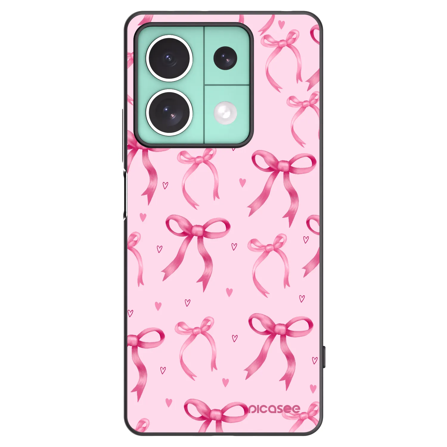 Picasee silikonový černý obal pro Xiaomi Redmi Note 13 5G - Bow Aesthetic
