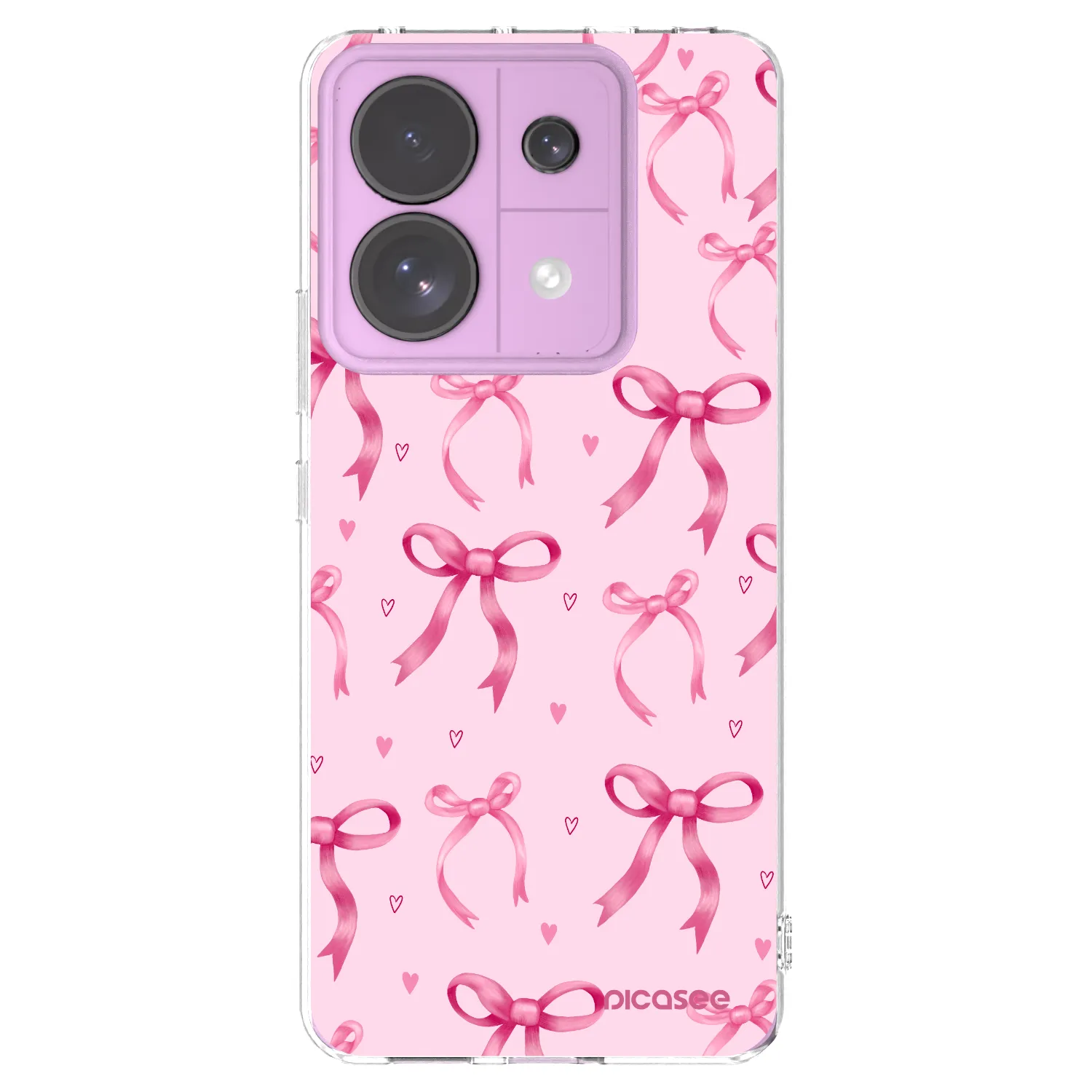 Picasee silikonový průhledný obal pro Xiaomi Redmi Note 13 Pro 5G - Bow Aesthetic