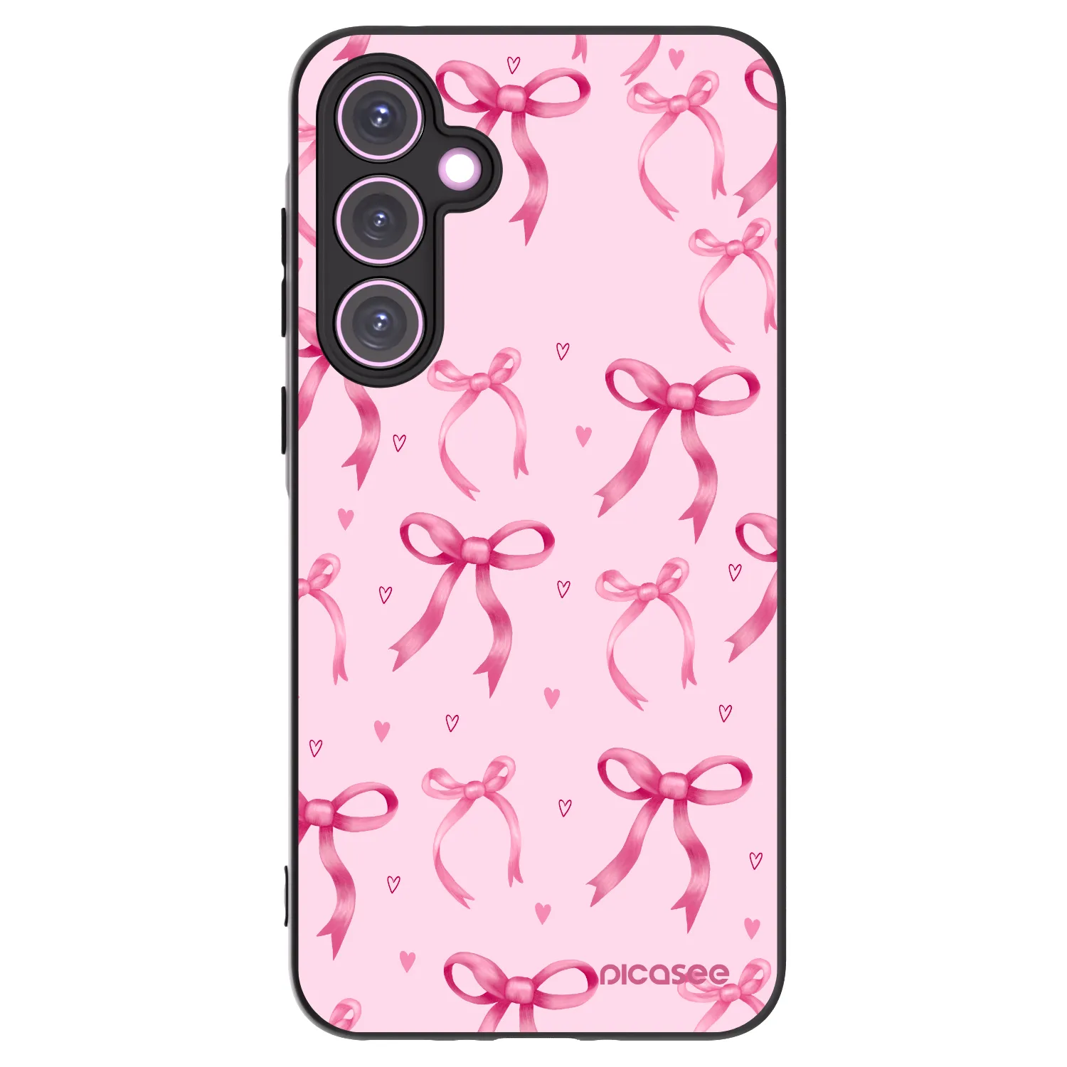 Picasee silikonový černý obal pro Samsung Galaxy A35 5G A356B - Bow Aesthetic