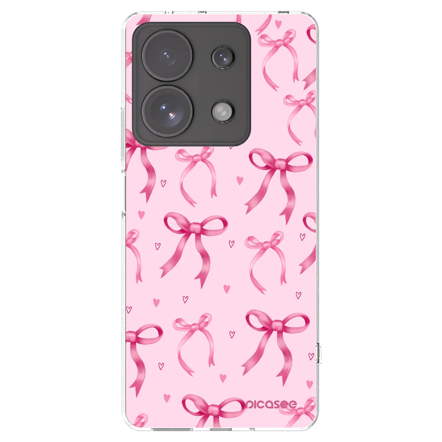 Picasee silikonový průhledný obal pro Xiaomi Redmi Note 13 Pro 4G - Bow Aesthetic