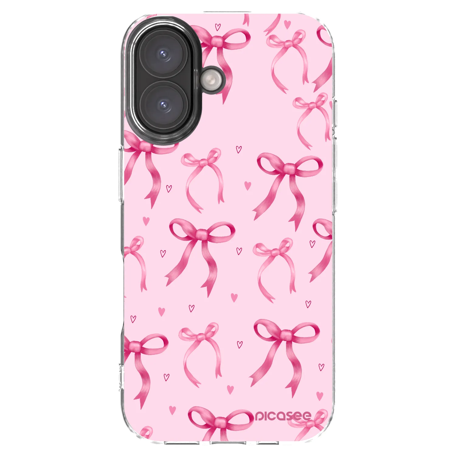 Picasee silikonový průhledný obal pro Apple iPhone 16 - Bow Aesthetic