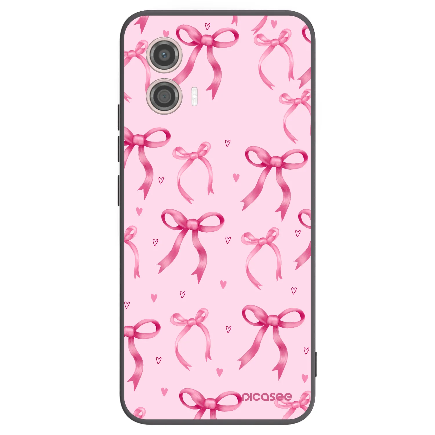 Picasee silikonový černý obal pro Motorola Moto G53 5G - Bow Aesthetic