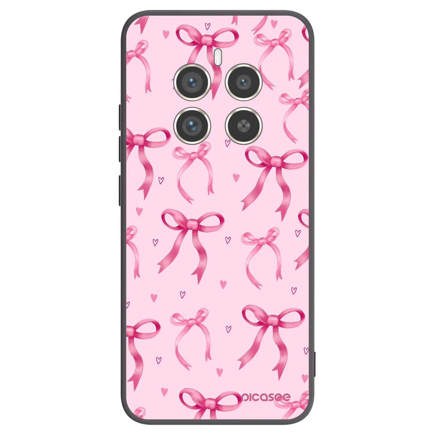 Picasee silikonový černý obal pro Realme 12 Pro 5G - Bow Aesthetic