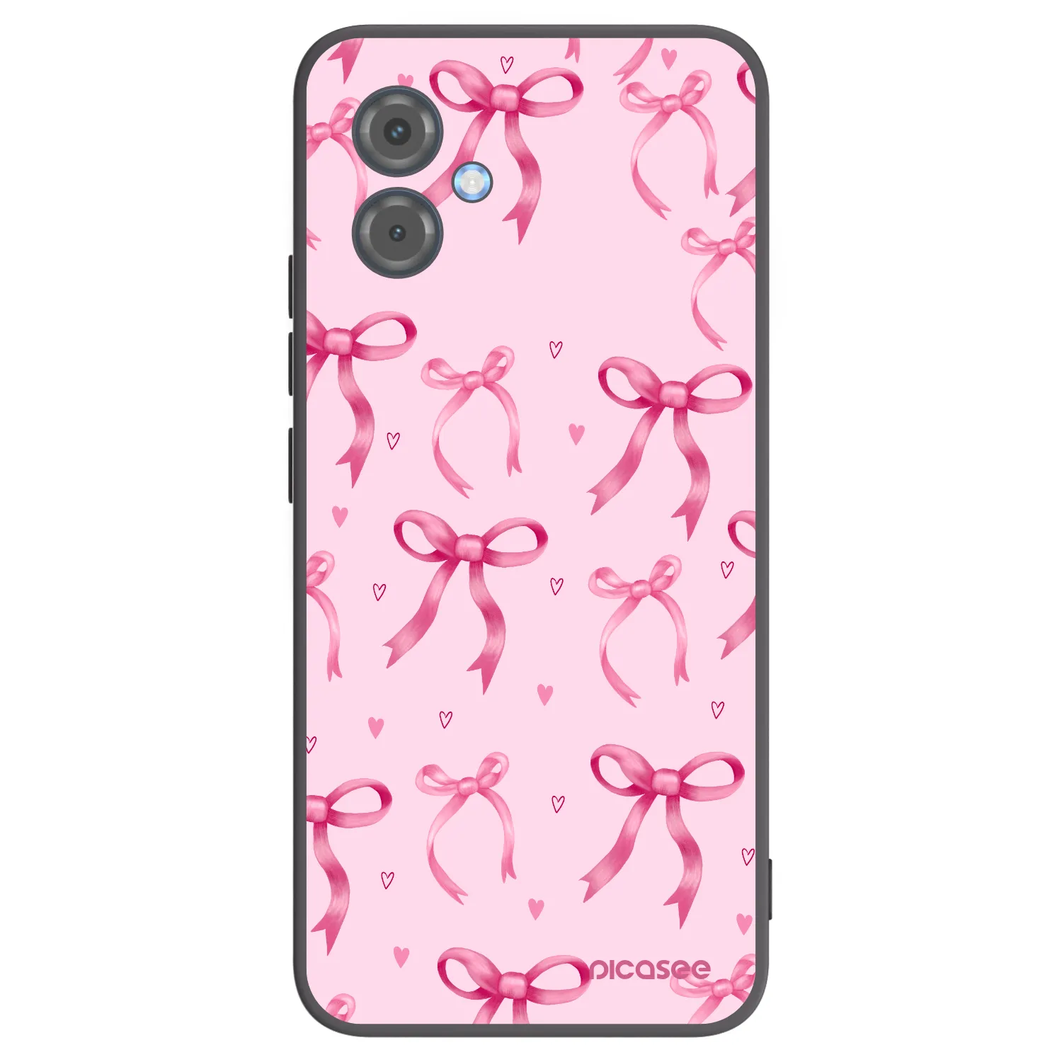 Picasee silikonový černý obal pro Motorola Moto G14 - Bow Aesthetic