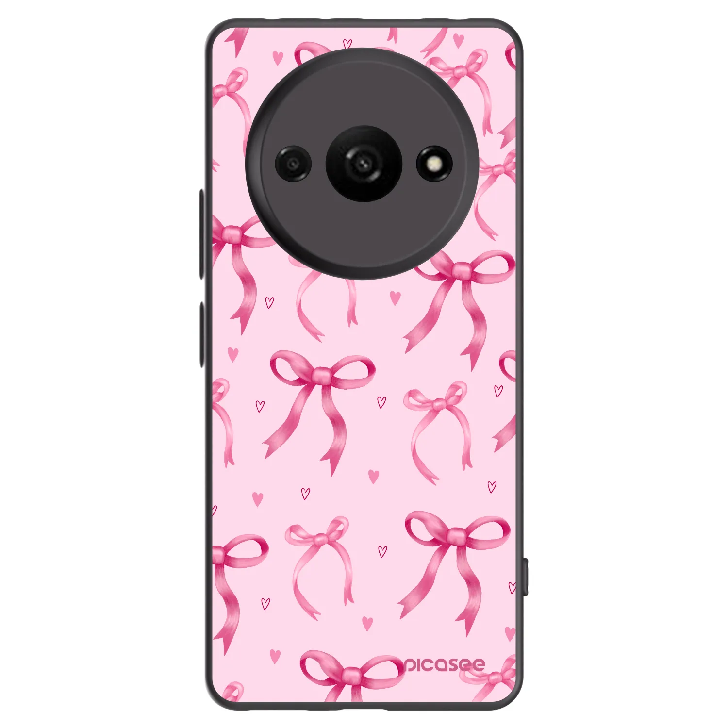Picasee silikonový černý obal pro Xiaomi Redmi A3 - Bow Aesthetic