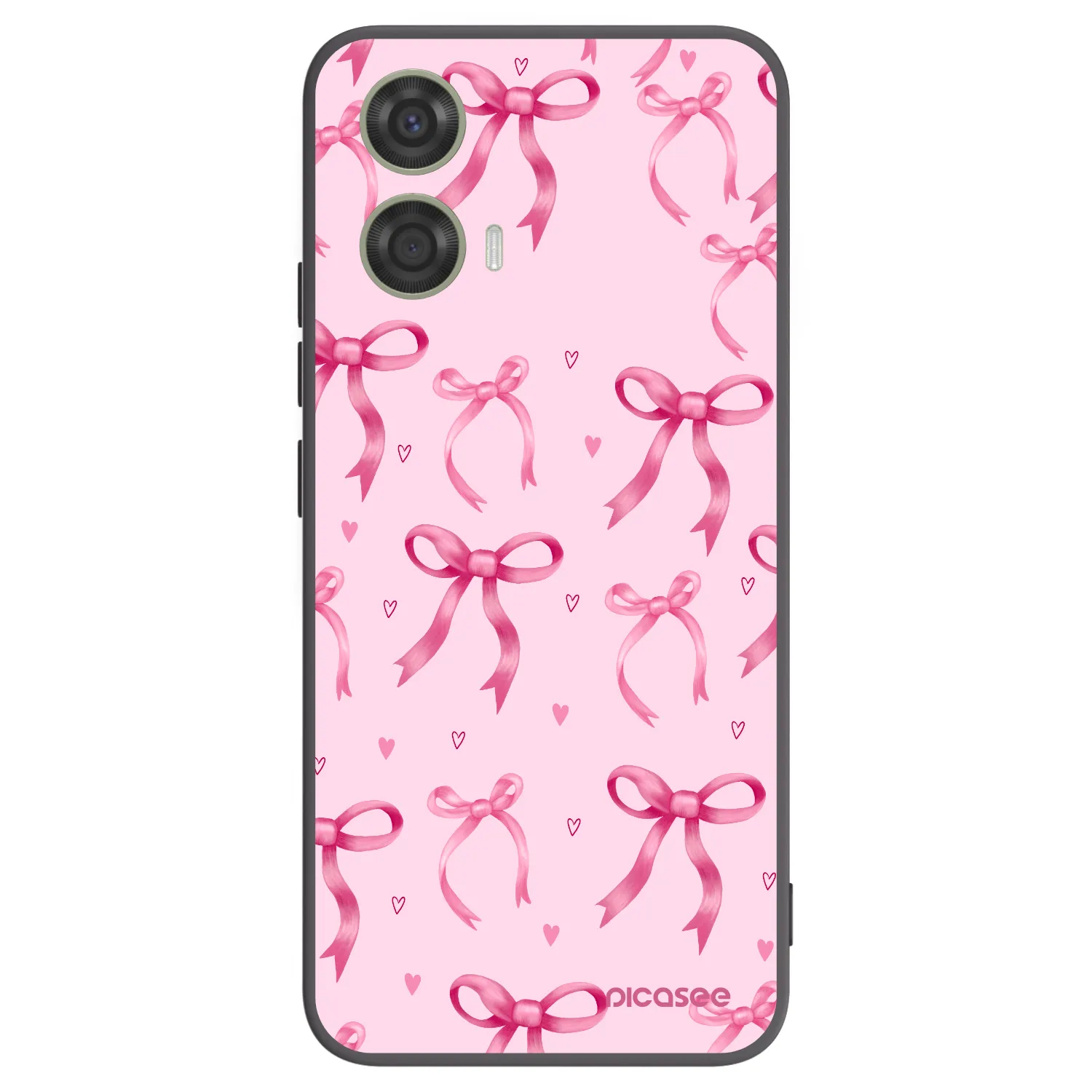 Picasee silikonový černý obal pro Motorola Moto G24 - Bow Aesthetic