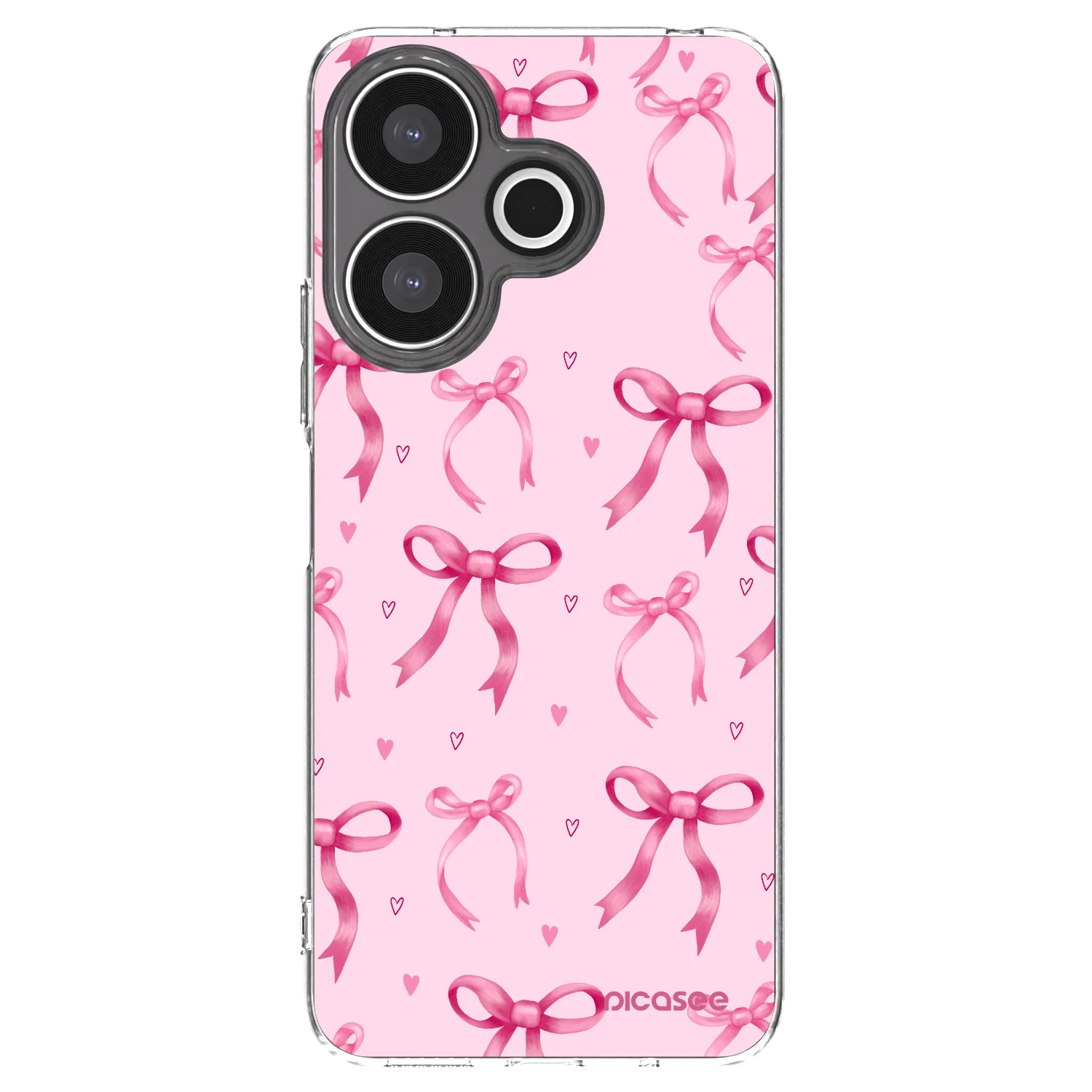 Picasee silikonový průhledný obal pro Xiaomi Redmi 13 4G - Bow Aesthetic