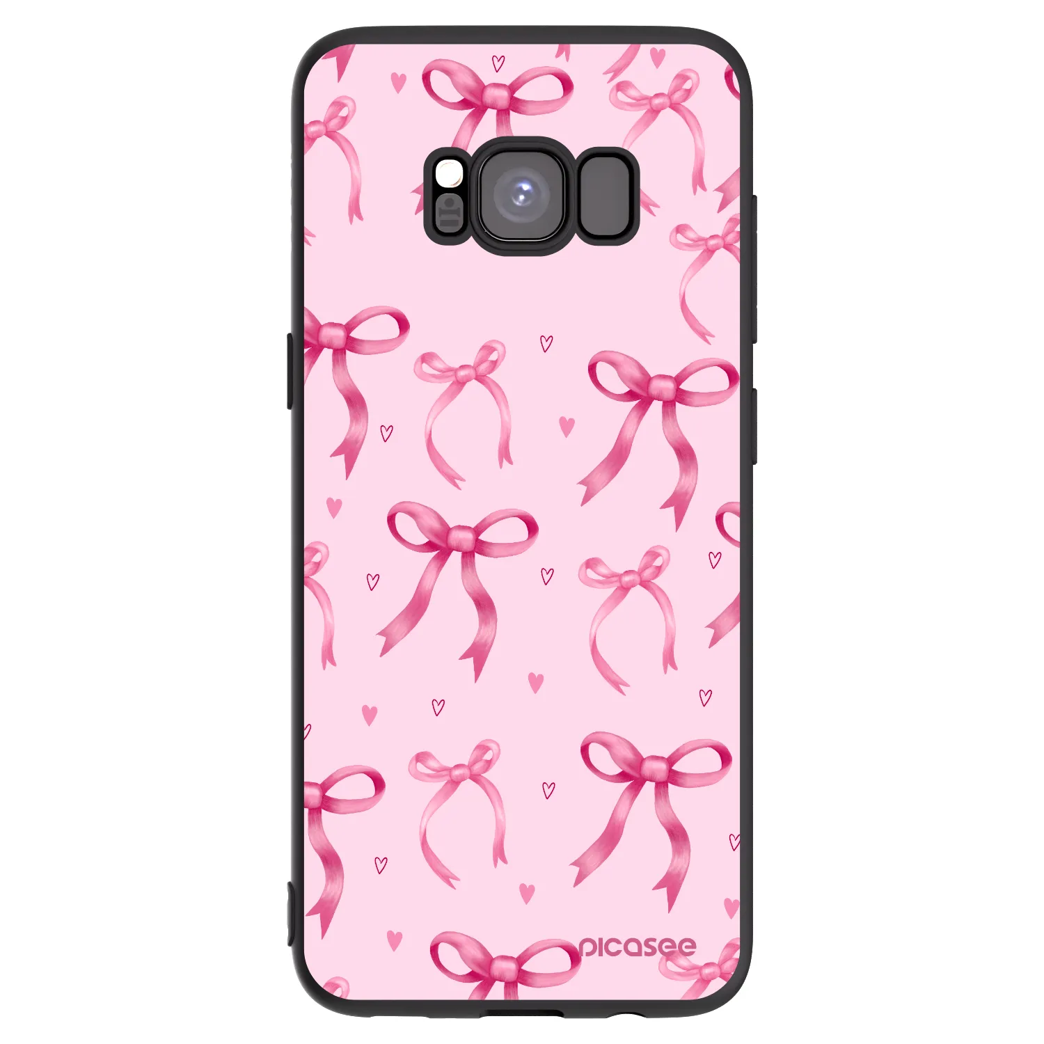 Picasee silikonový černý obal pro Samsung Galaxy S8 G950F - Bow Aesthetic