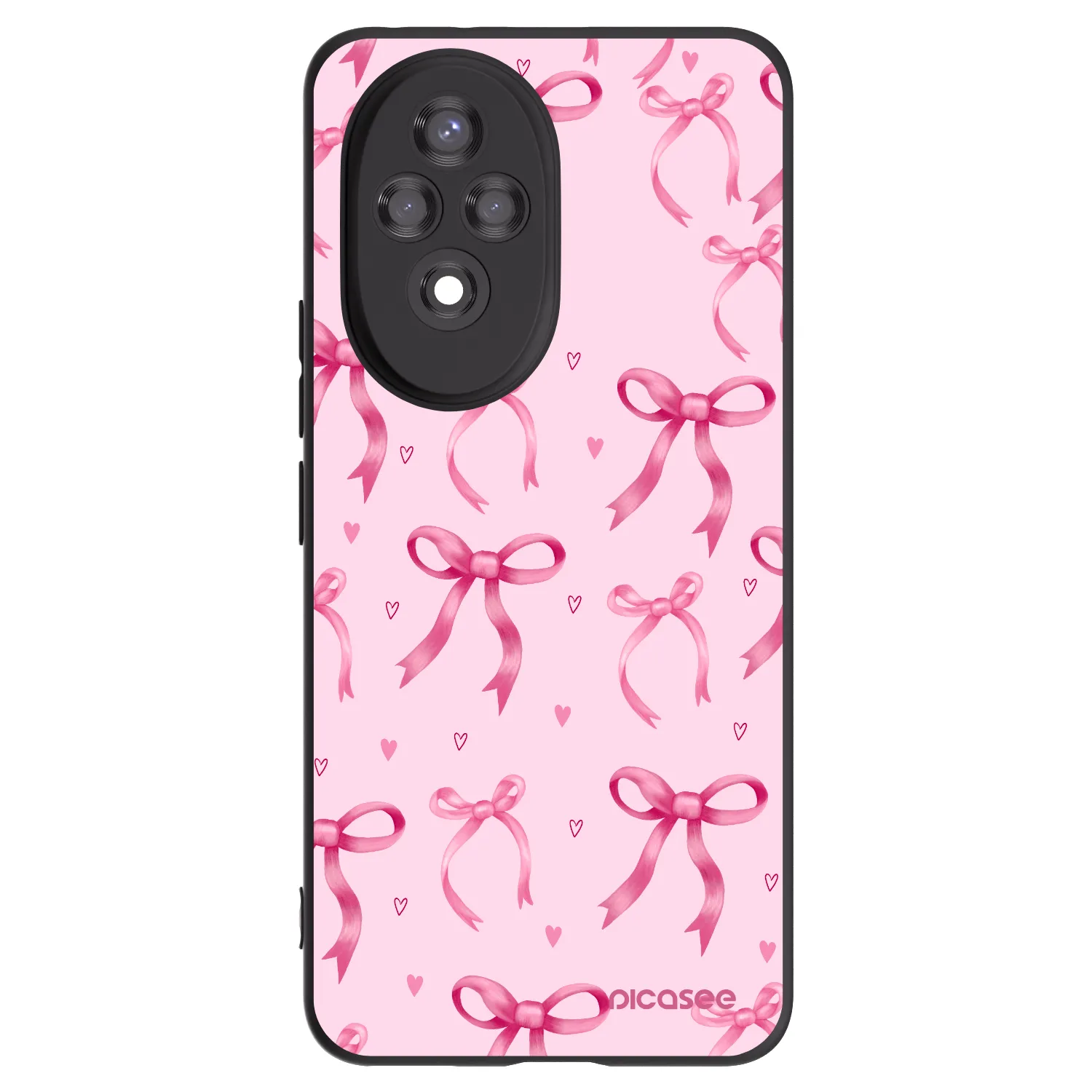 Picasee silikonový černý obal pro Honor 200 Pro 5G - Bow Aesthetic