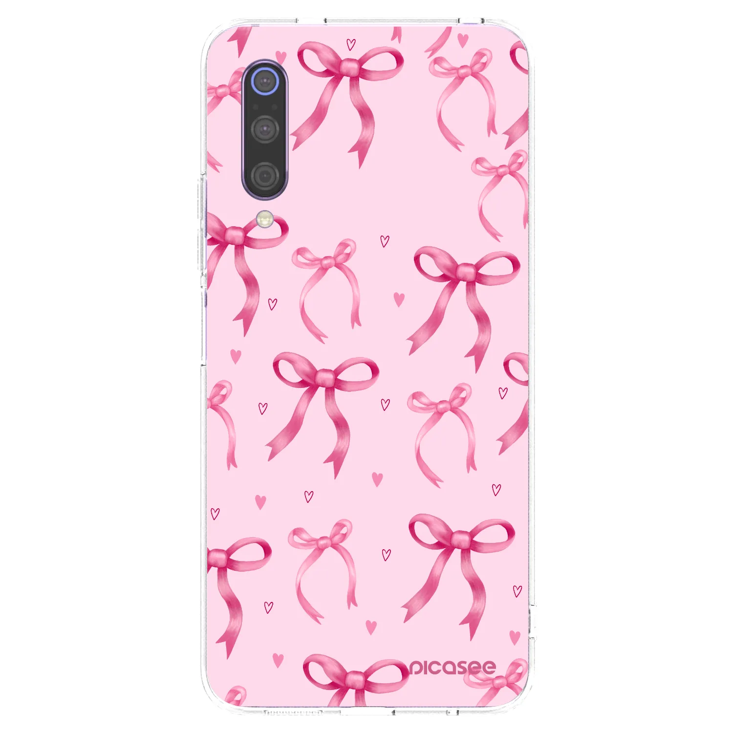 Picasee silikonový průhledný obal pro Xiaomi Mi 9 - Bow Aesthetic