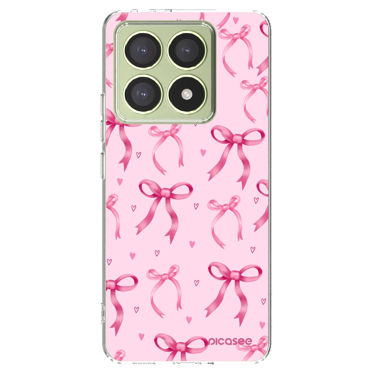 Picasee silikonový průhledný obal pro Xiaomi 14T - Bow Aesthetic