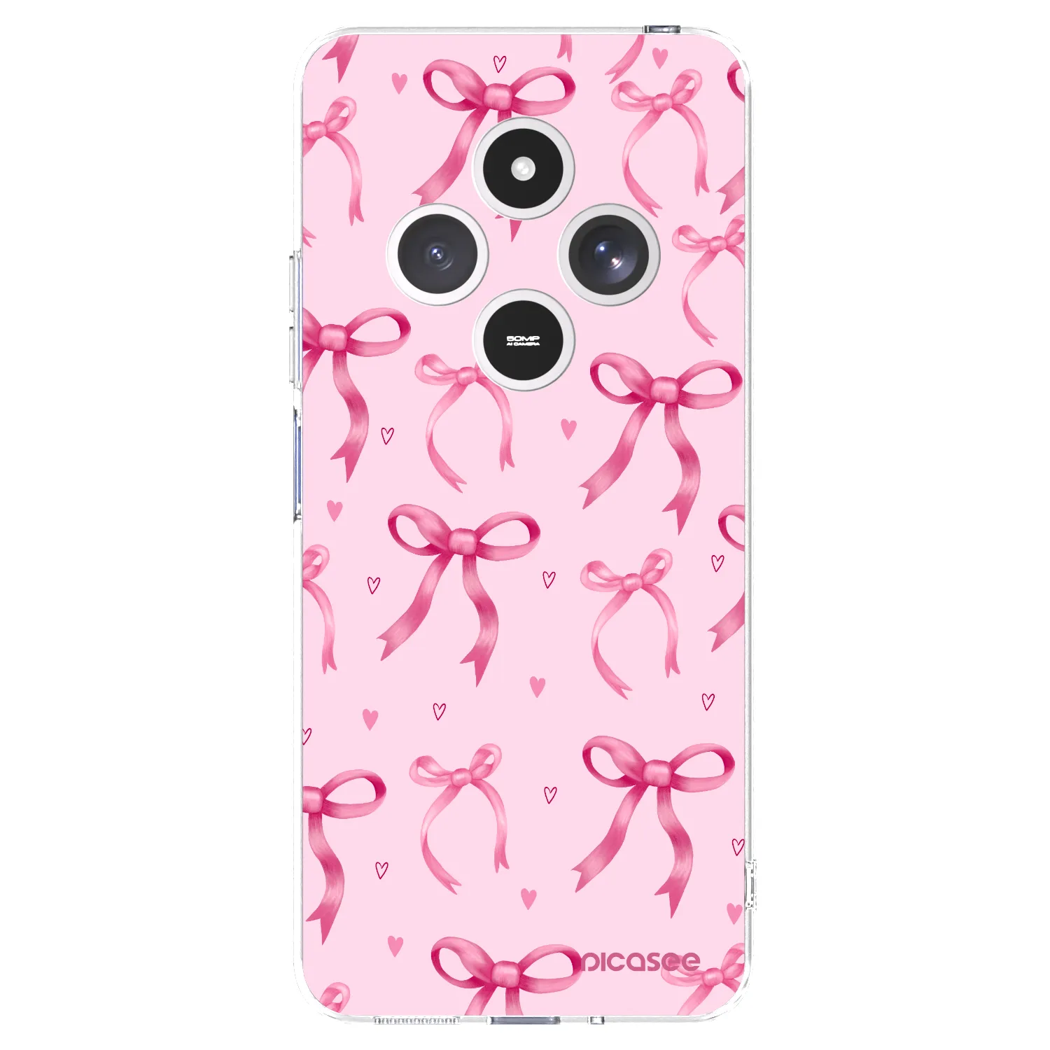 Picasee silikonový průhledný obal pro Xiaomi Redmi 14C - Bow Aesthetic