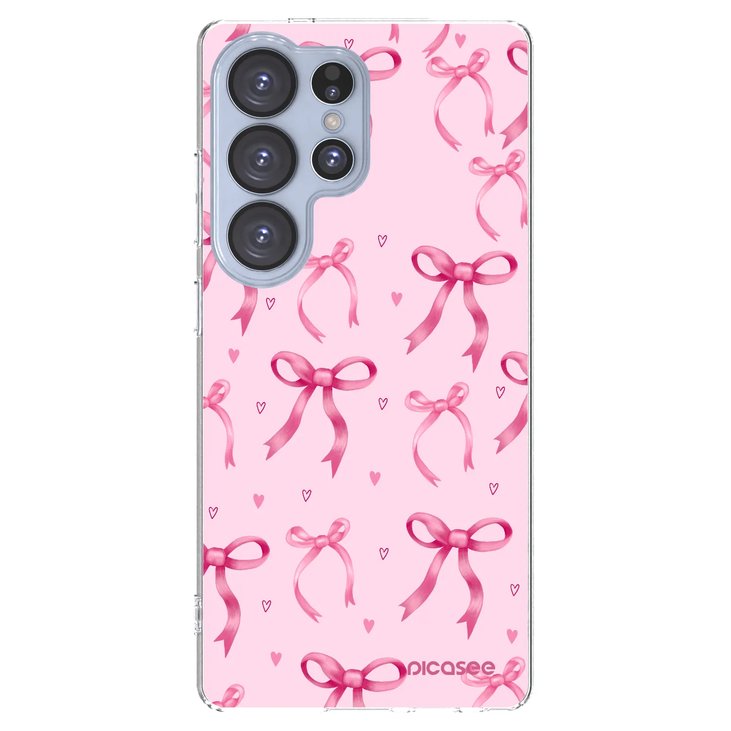 Picasee silikonový průhledný obal pro Samsung Galaxy S25 Ultra 5G - Bow Aesthetic