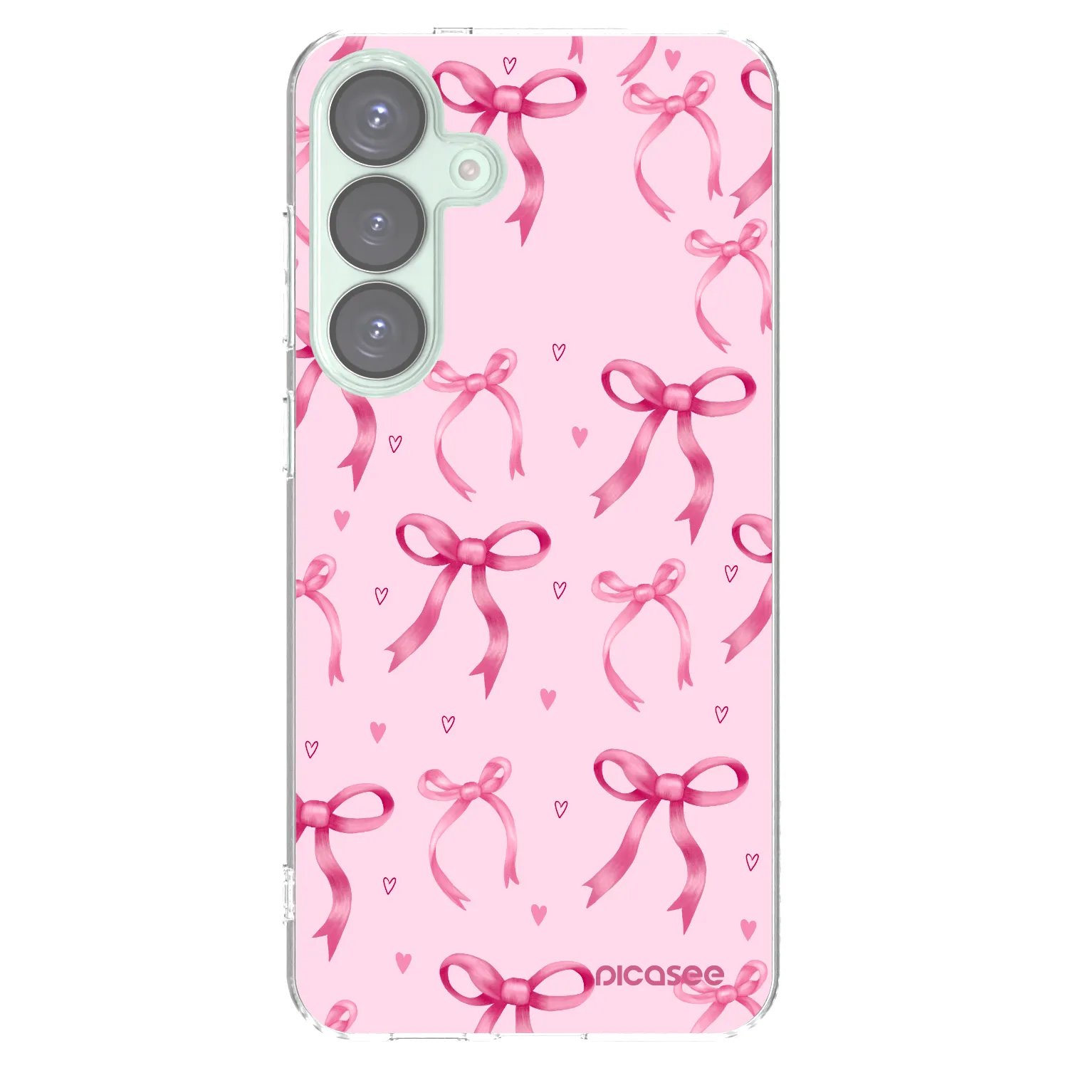 Picasee silikonový průhledný obal pro Samsung Galaxy S25+ 5G - Bow Aesthetic