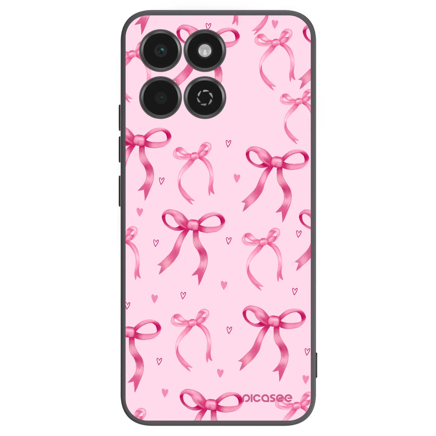 Picasee silikonový černý obal pro Honor 200 Smart 5G - Bow Aesthetic