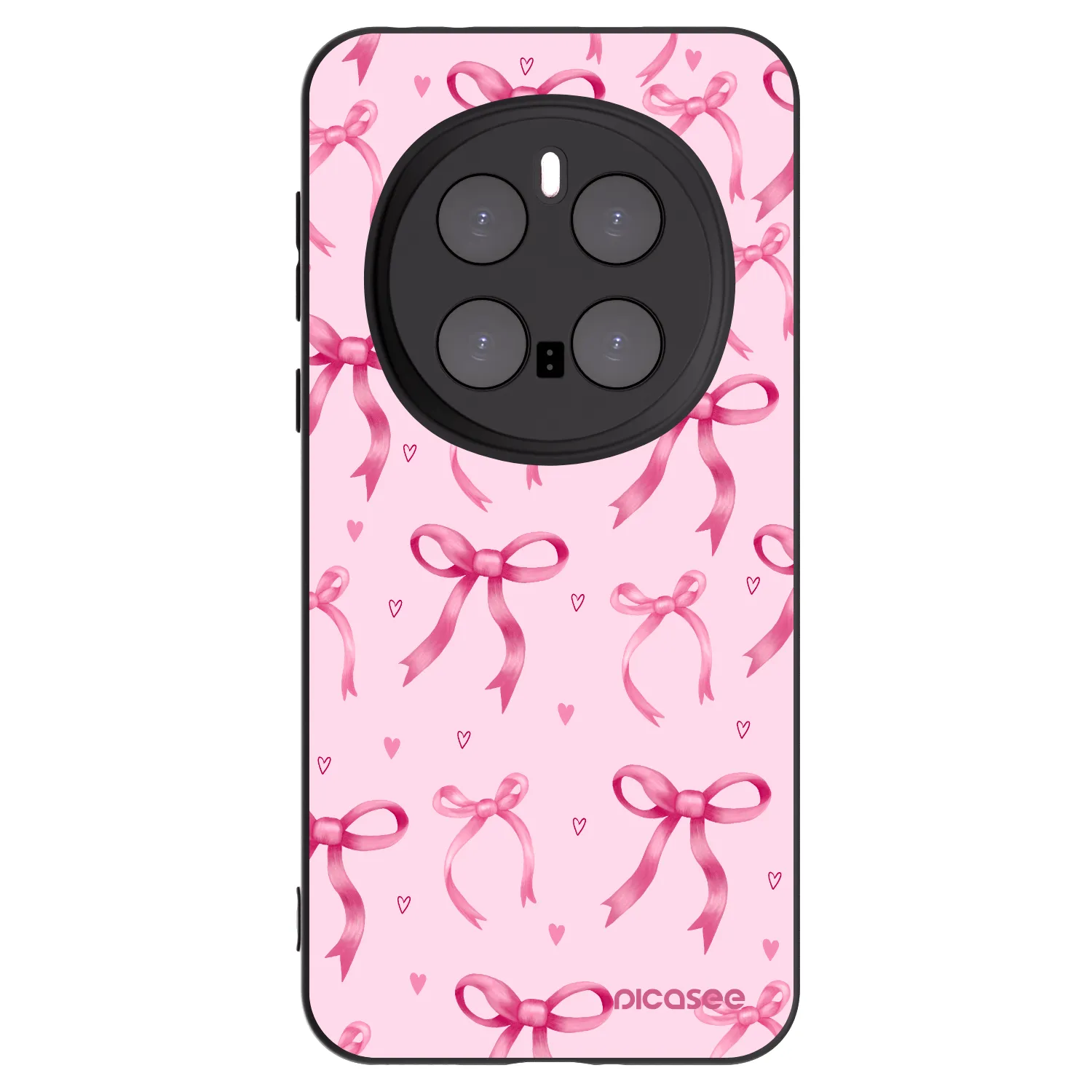 Picasee silikonový černý obal pro Honor Magic7 Pro 5G - Bow Aesthetic